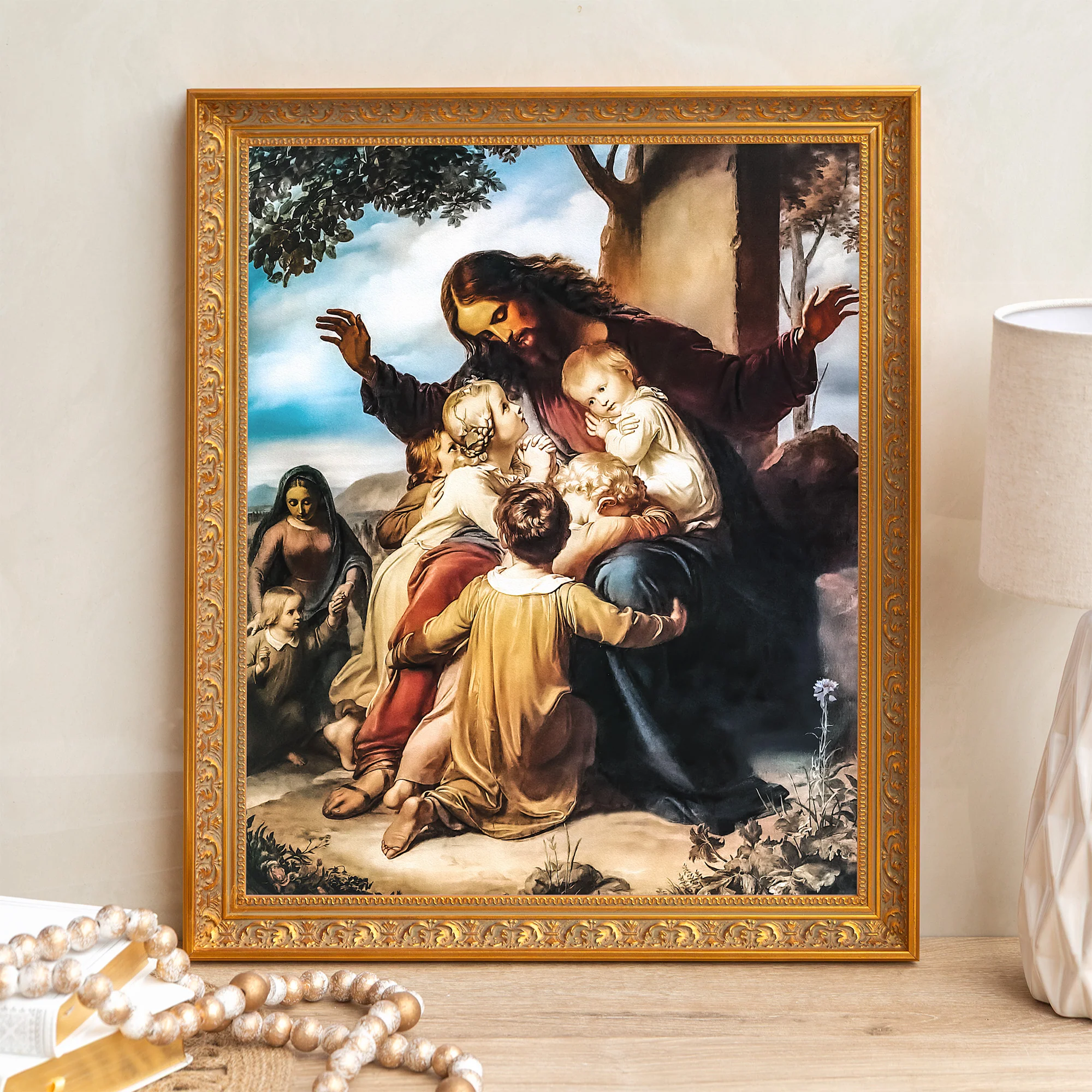 Let the Children Come Framed Canvas - Sacred Signature Collection