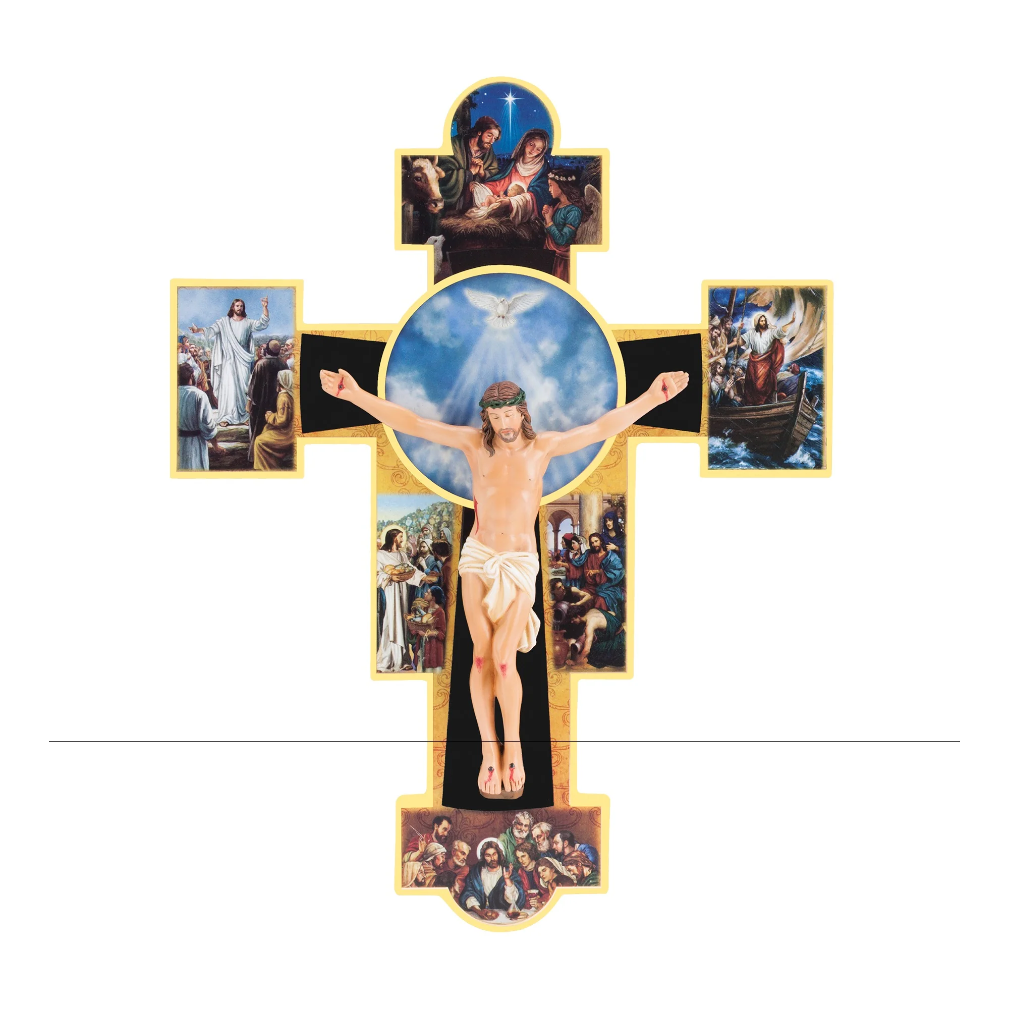 Life of Christ Crucifix, 10.5"