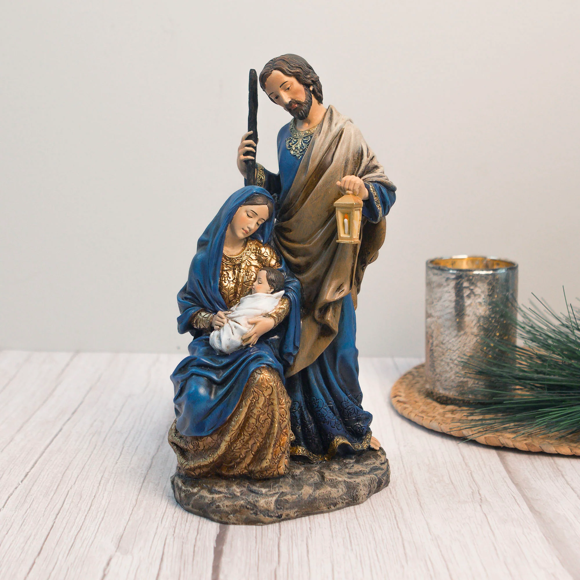 Light of the World Holy Family Statue - 10.5"