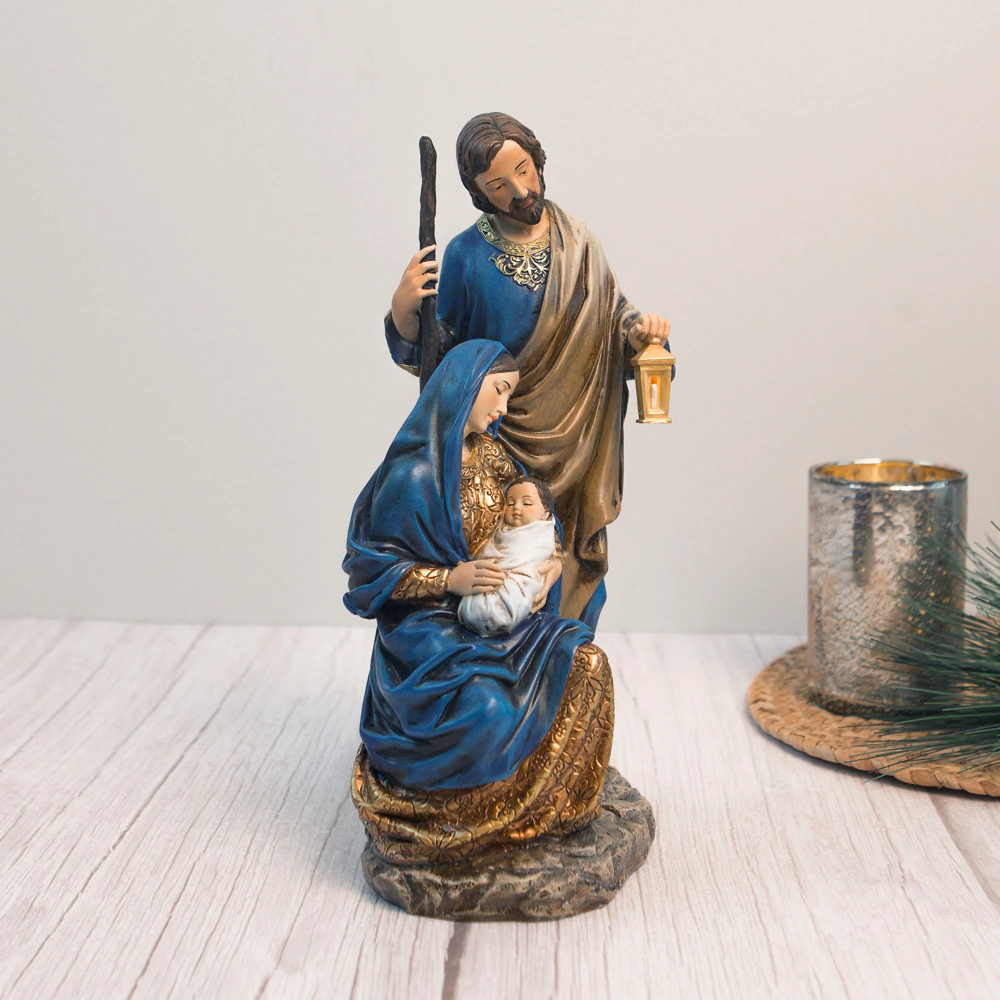 Light of the World Holy Family Statue - 10.5" - Image 2