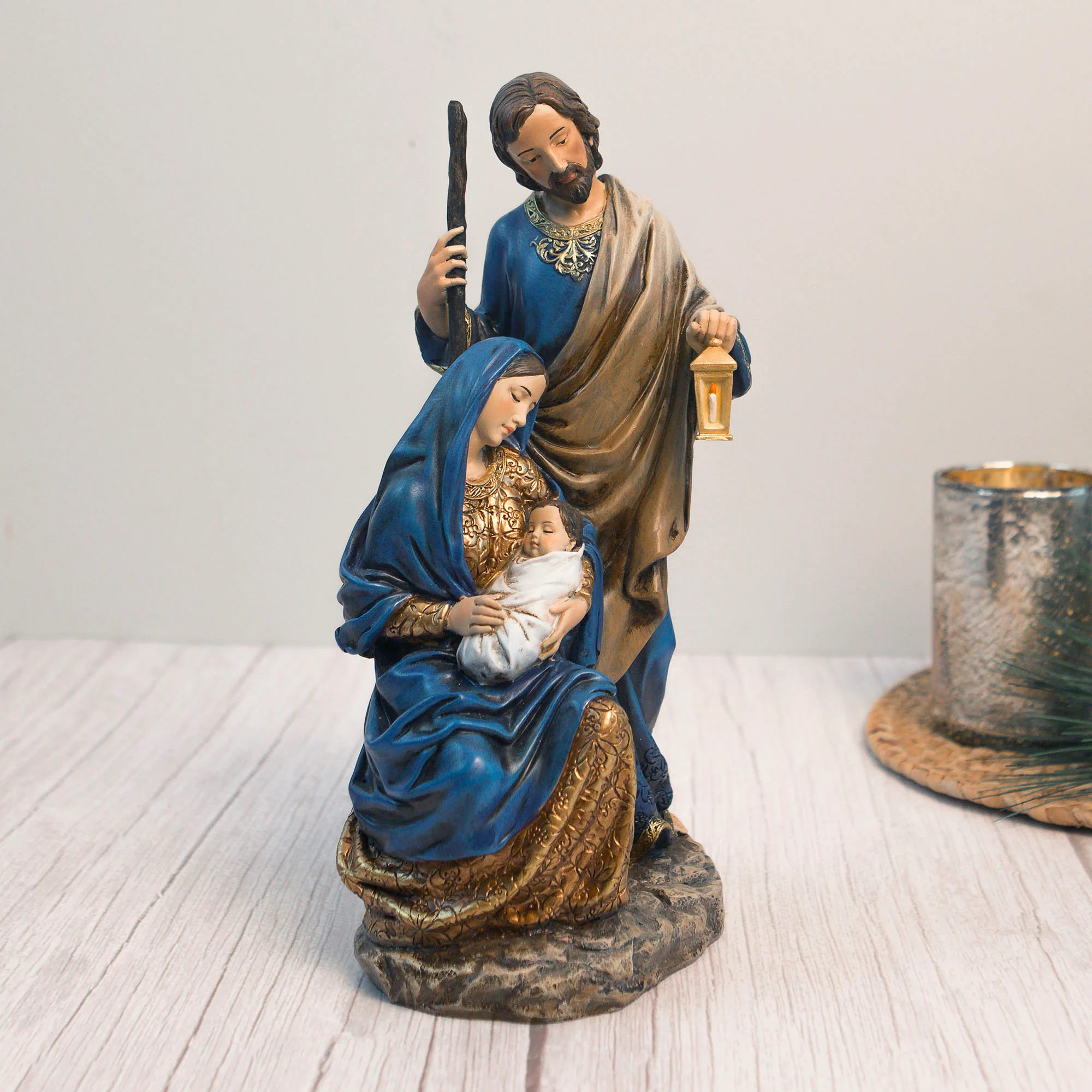 Light of the World Holy Family Statue - 10.5" - Image 3