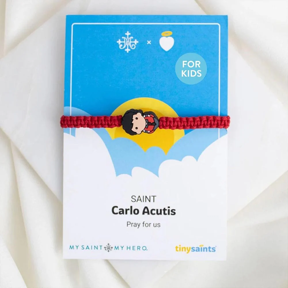 Limited Edition Tiny Saints St. Carlo Acutis Kids Bracelet - Image 2