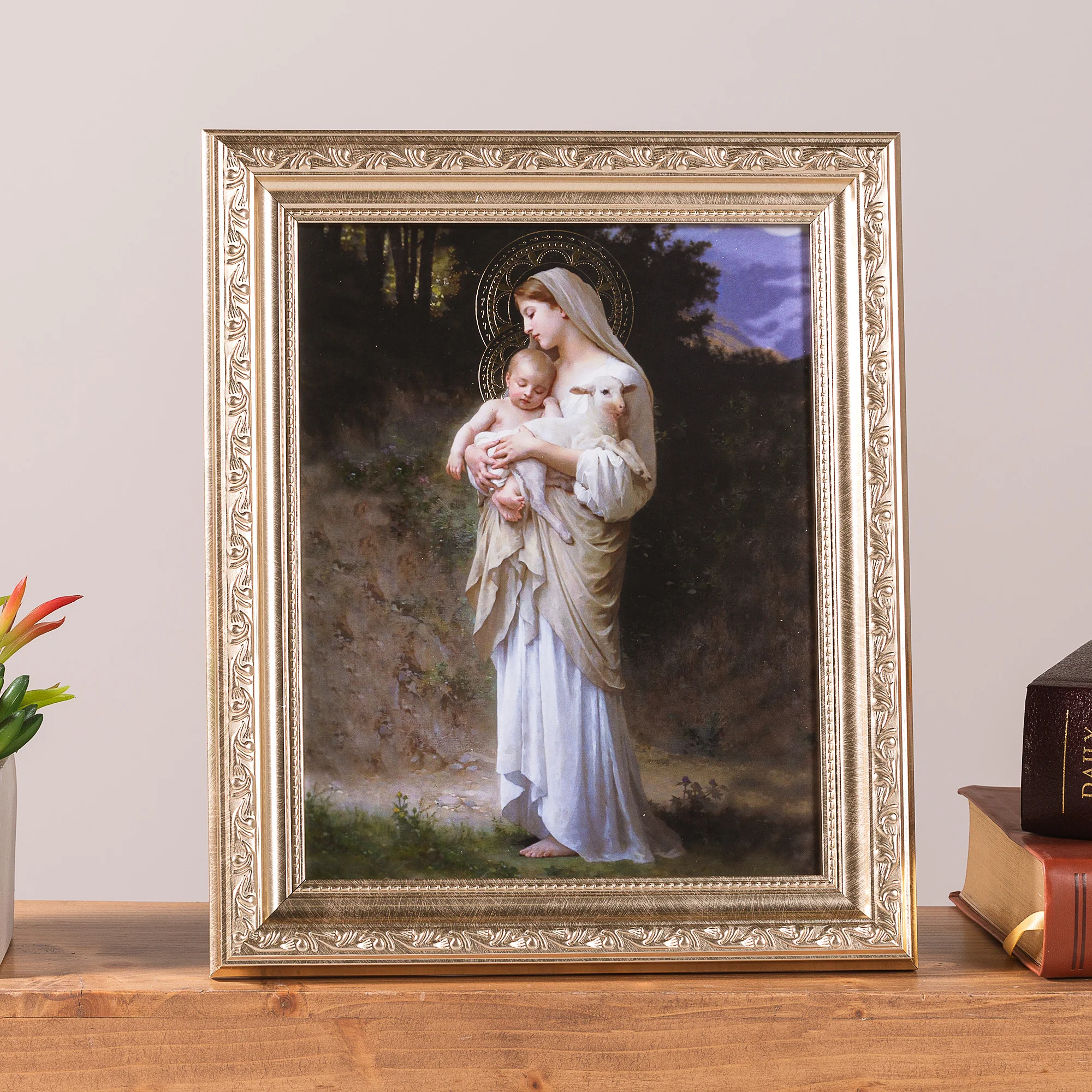 L'Innocence Antique Silver Framed Print