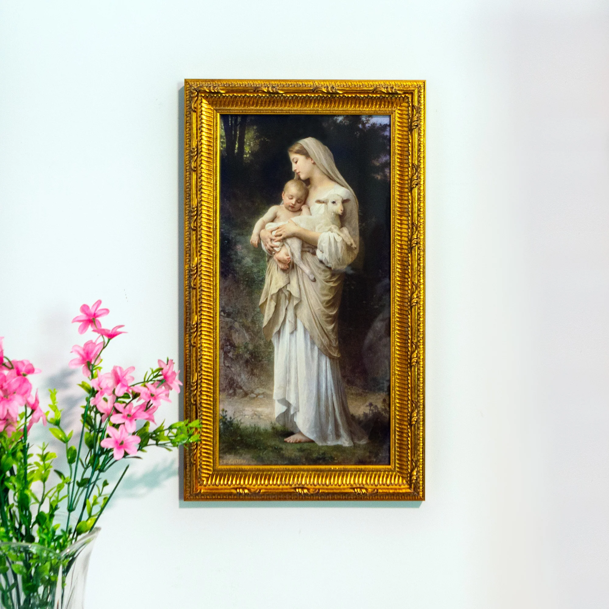 L'Innocence by Bouguereau in Baroque Gold Frame - Image 2