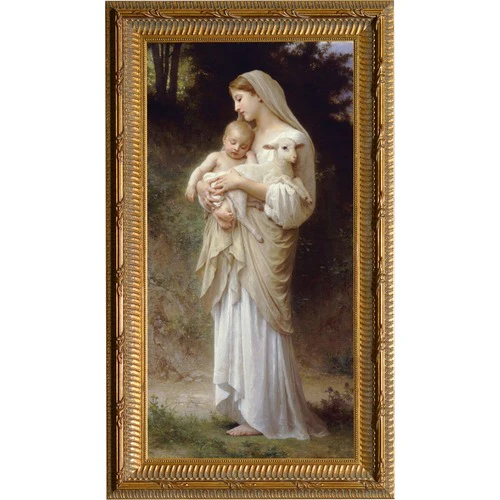 L'Innocence by Bouguereau in Baroque Gold Frame - Image 3