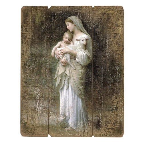 L'Innocence Wooden Wall Plaque
