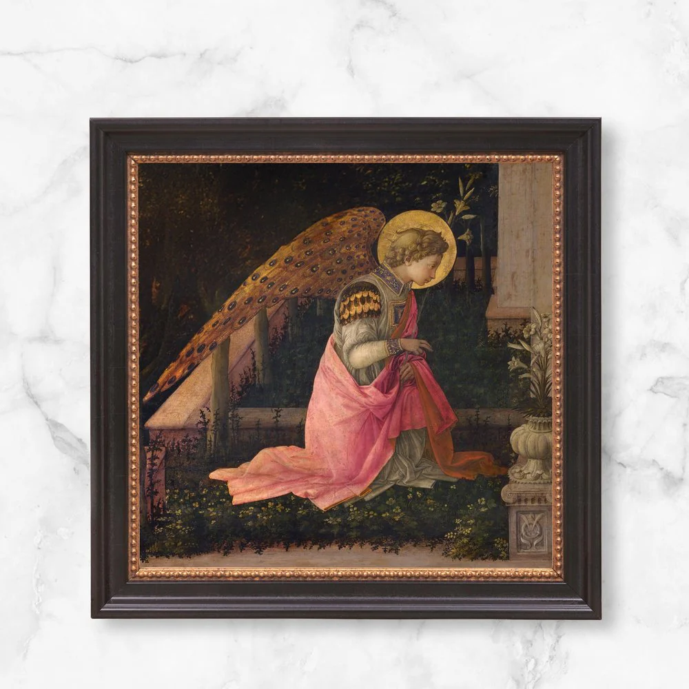 Lippi's Annunciation (Angel) Framed Canvas - Sacred Mini Collection - Image 10