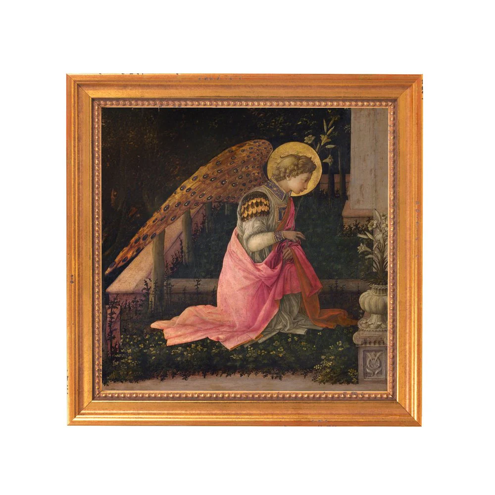 Lippi's Annunciation (Angel) Framed Canvas - Sacred Mini Collection - Image 7