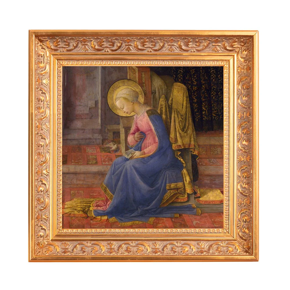 Lippi's Annunciation (Mary) Framed Canvas - Sacred Mini Collection - Image 3
