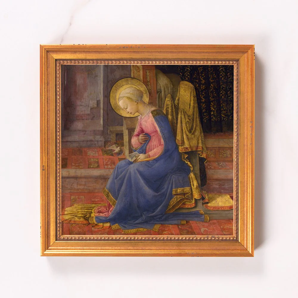 Lippi's Annunciation (Mary) Framed Canvas - Sacred Mini Collection - Image 6