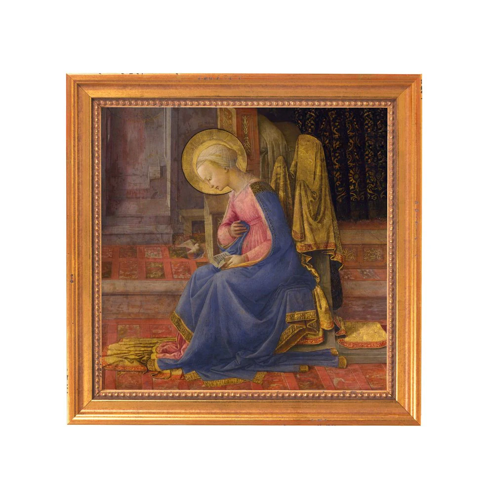 Lippi's Annunciation (Mary) Framed Canvas - Sacred Mini Collection - Image 7