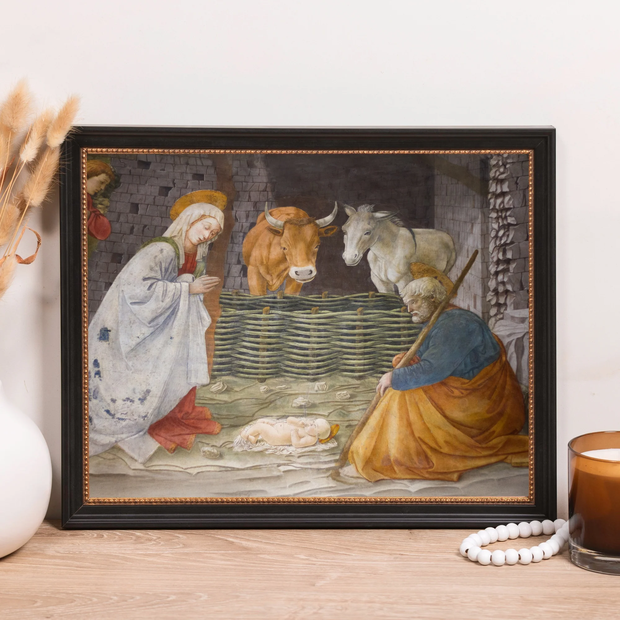 Lippi's The Nativity Framed Canvas - Sacred Classics Collection - Image 10