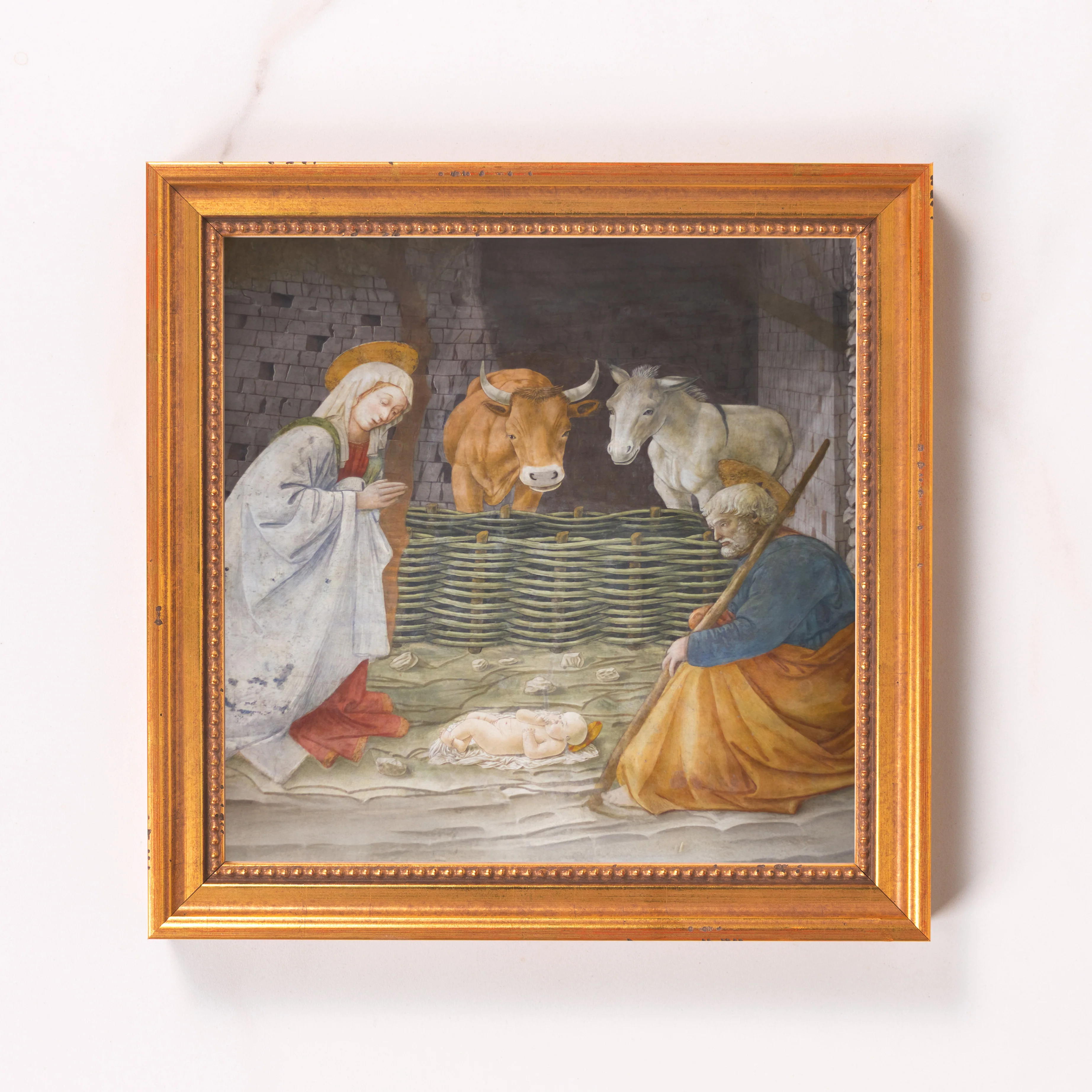 Lippi's The Nativity Framed Canvas - Sacred Mini Collection - Image 6