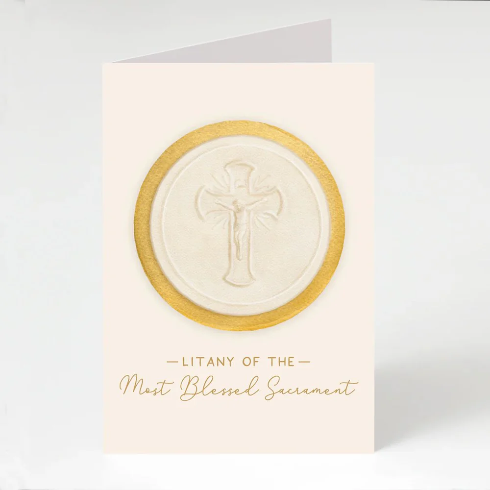 Litany of the Most Blessed Sacrament Folded Prayer Card