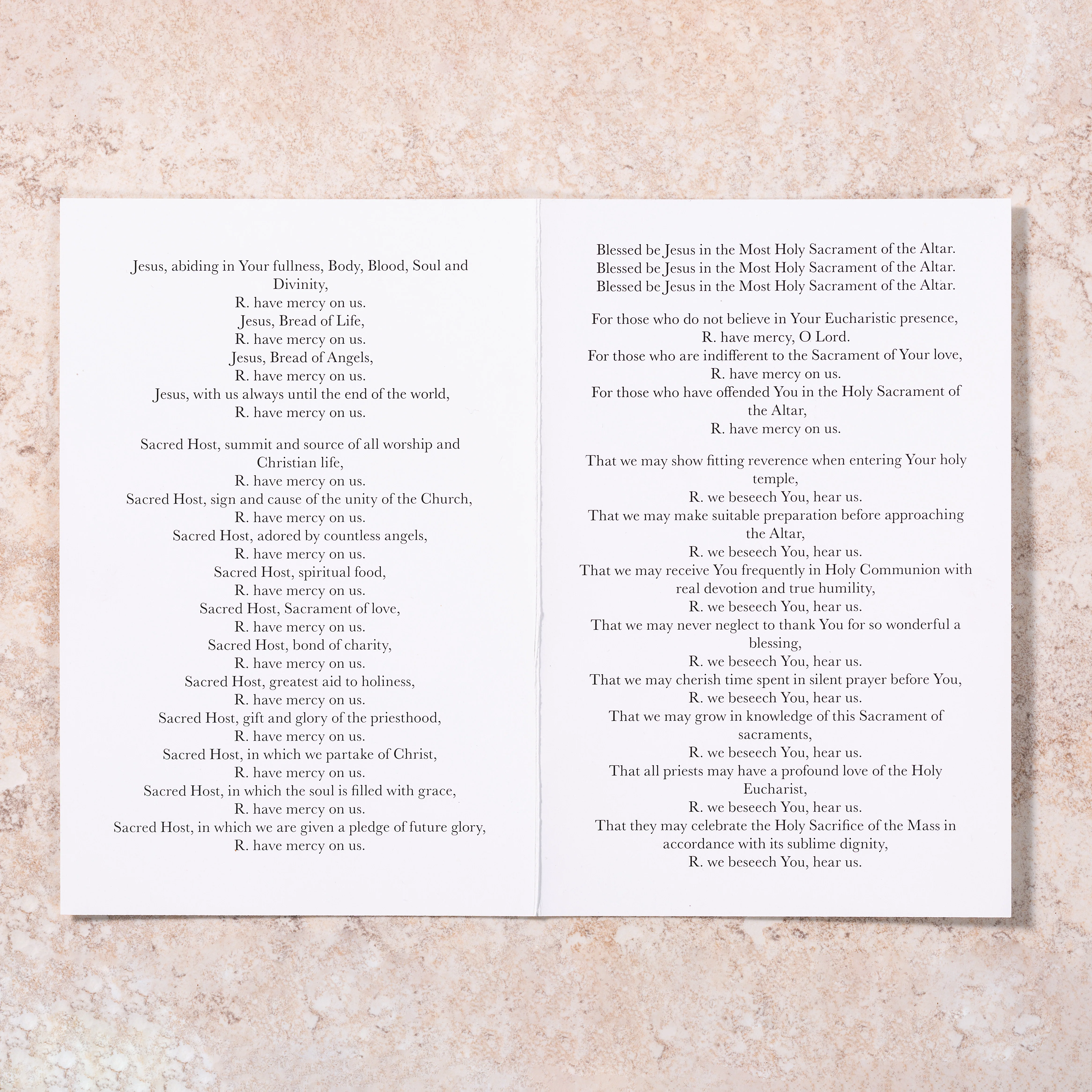 Litany of the Most Blessed Sacrament Folded Prayer Card - Pack of 50 - Image 6