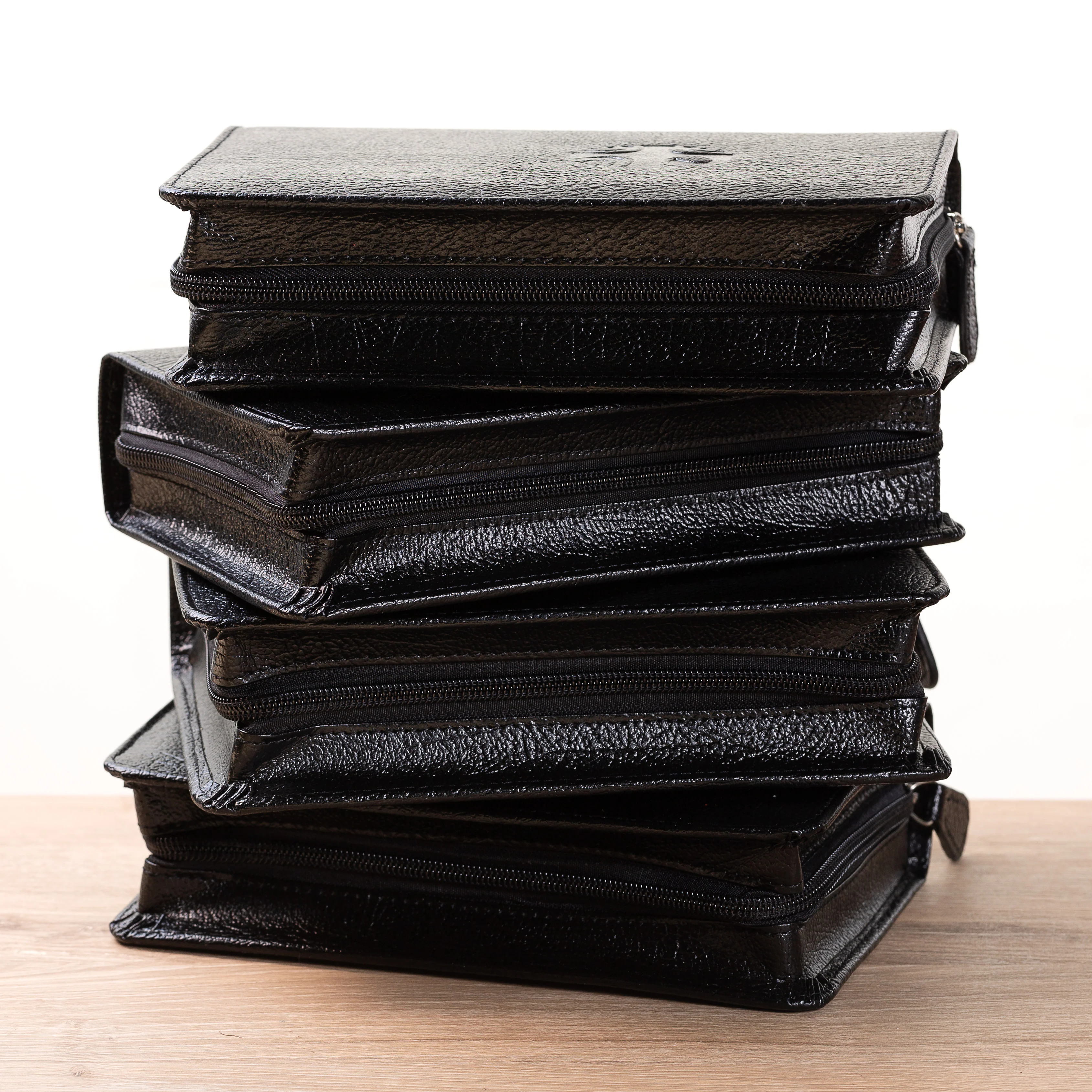 Liturgy of the Hours Black Leather Protective Case Set (Set of 4)