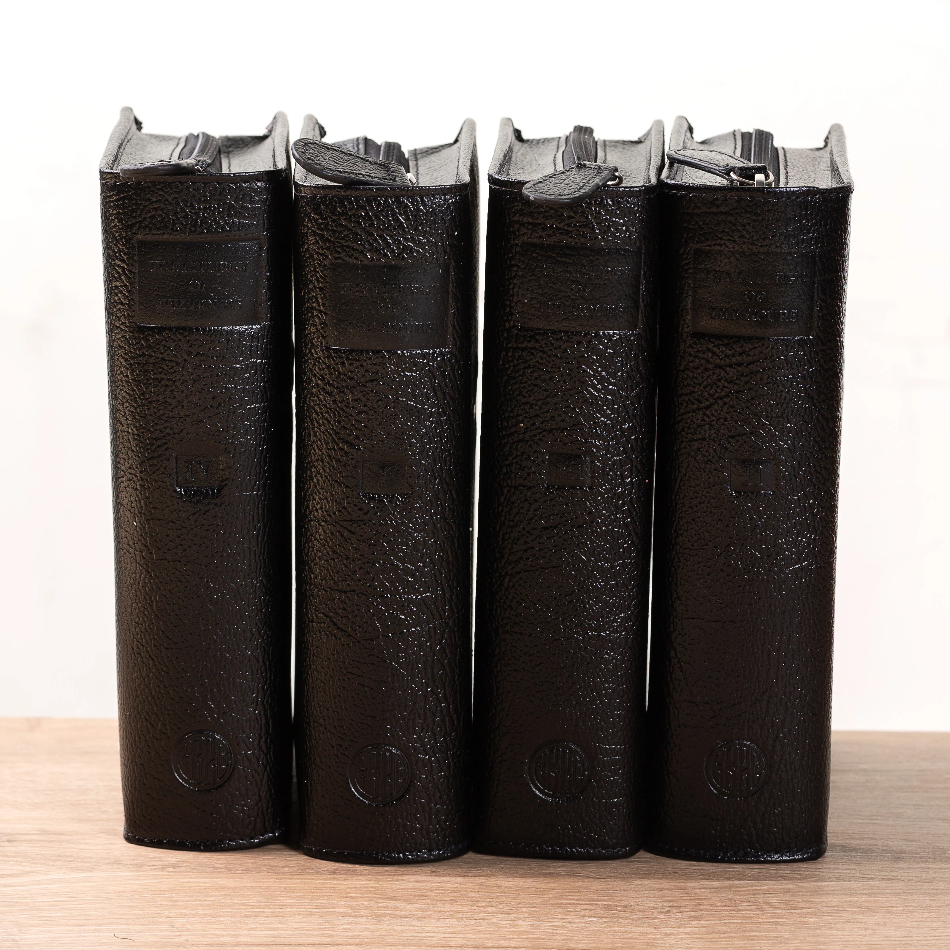 Liturgy of the Hours Black Leather Protective Case Set (Set of 4) - Image 3