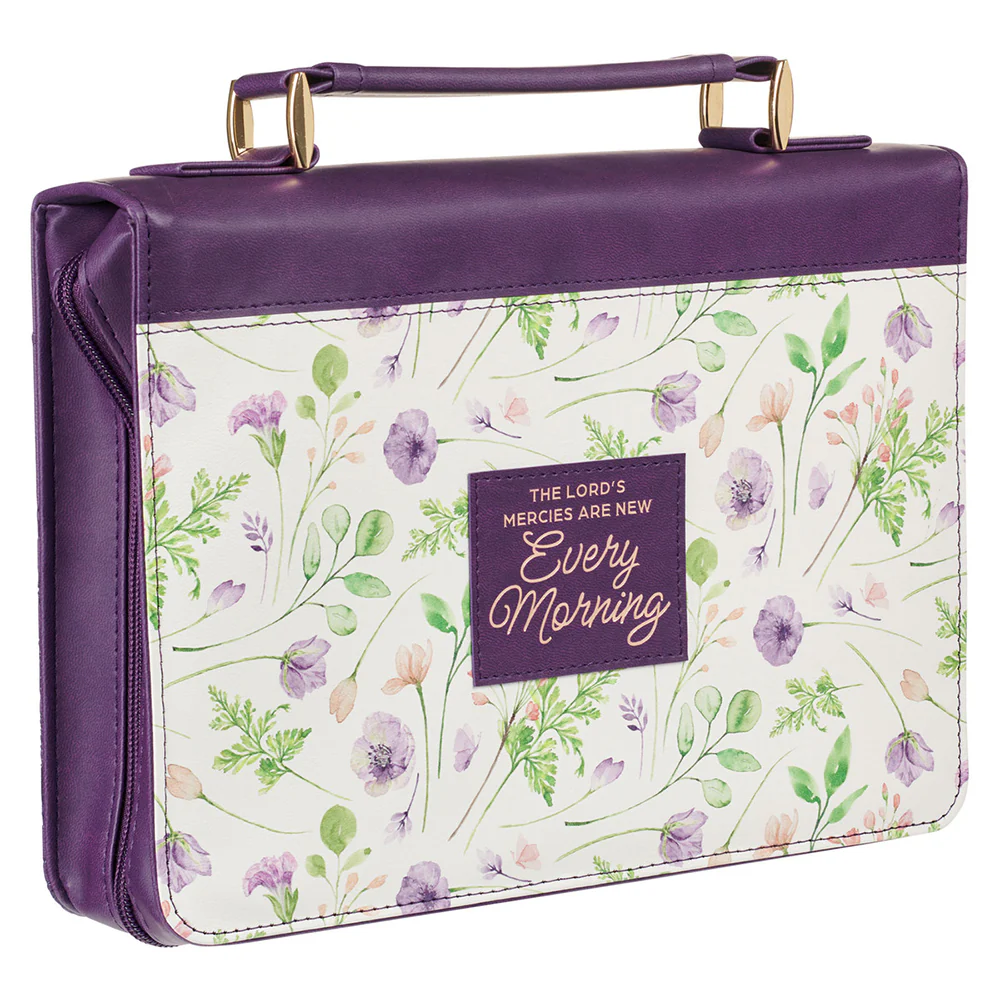 Lord's Mercies Floral Fashion Bible Cover - Image 3
