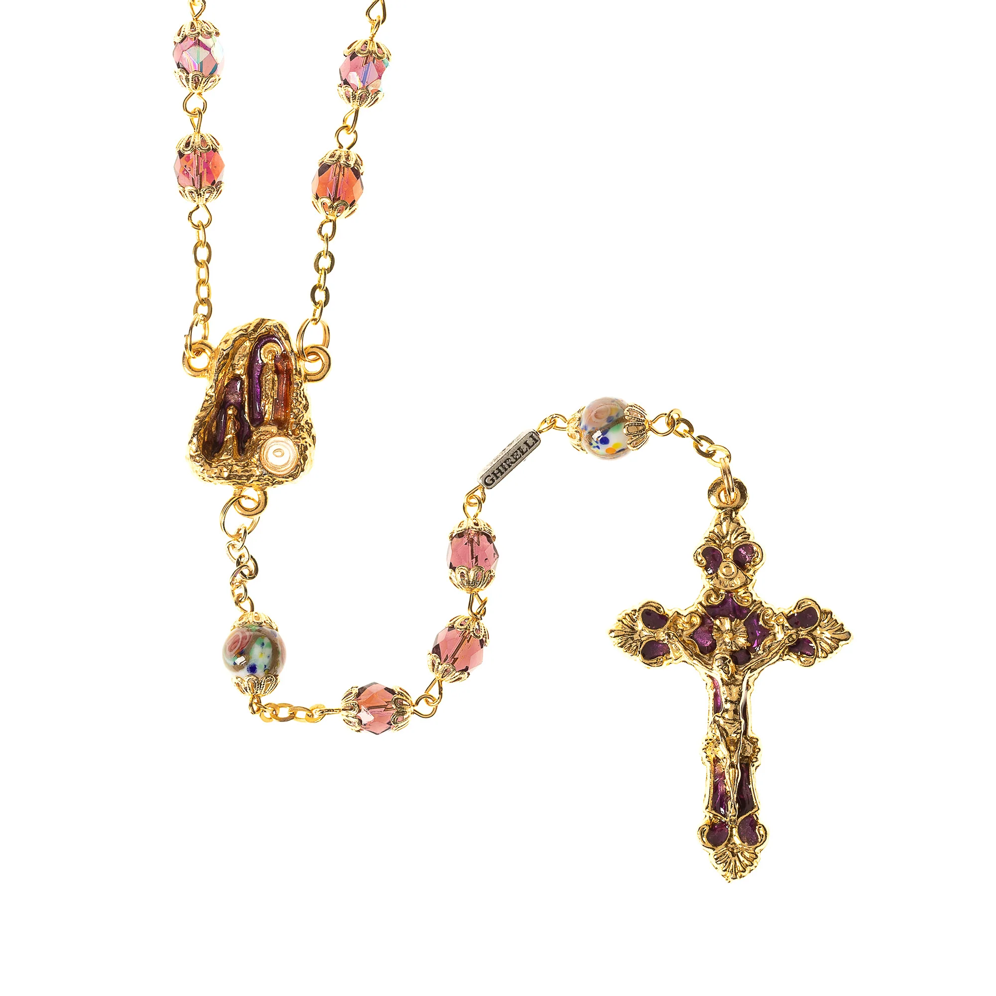 Lourdes Gold Plated Rosary - Image 4