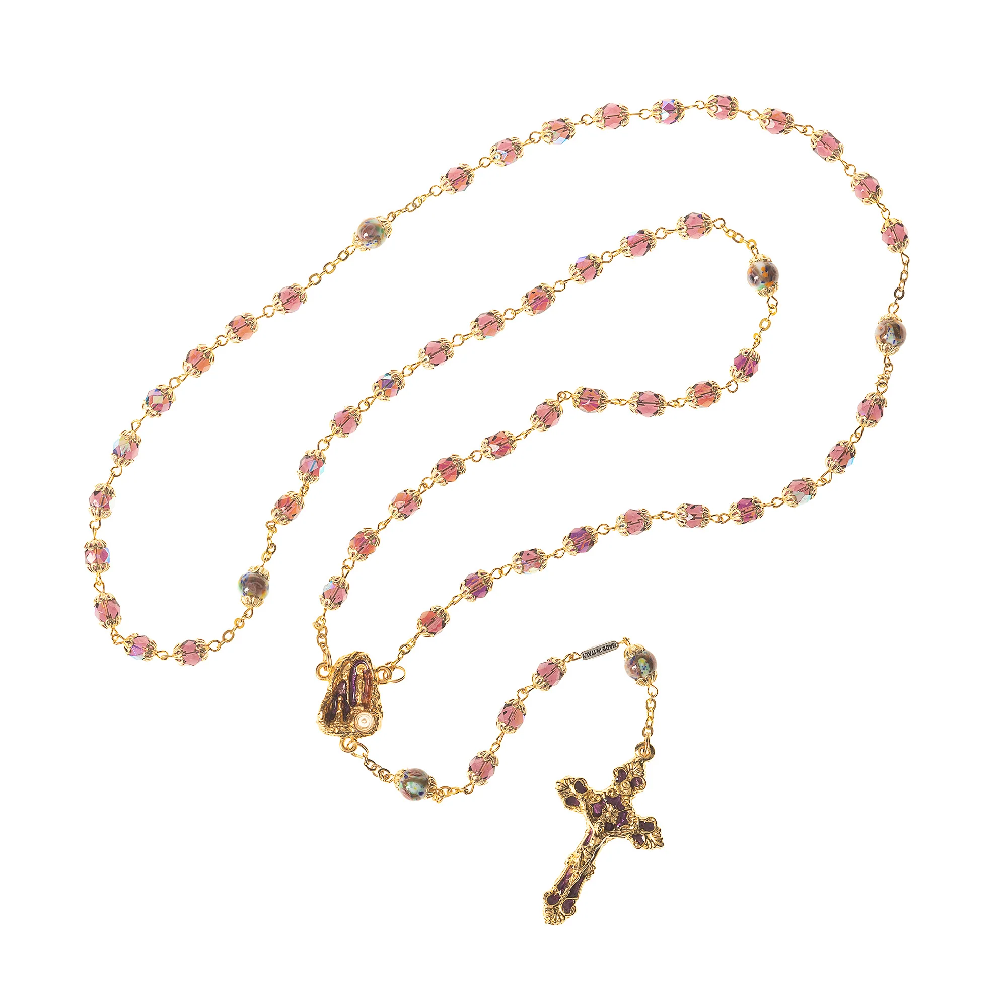 Lourdes Gold Plated Rosary - Image 5