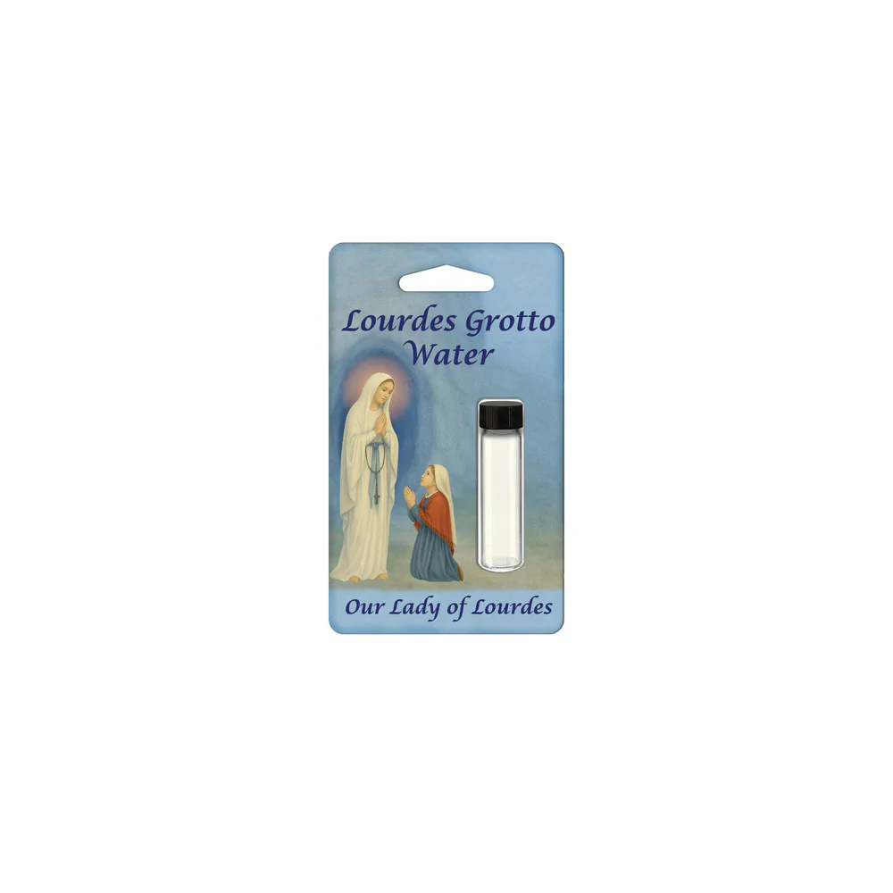 Lourdes Grotto Water Vial & Prayer Card
