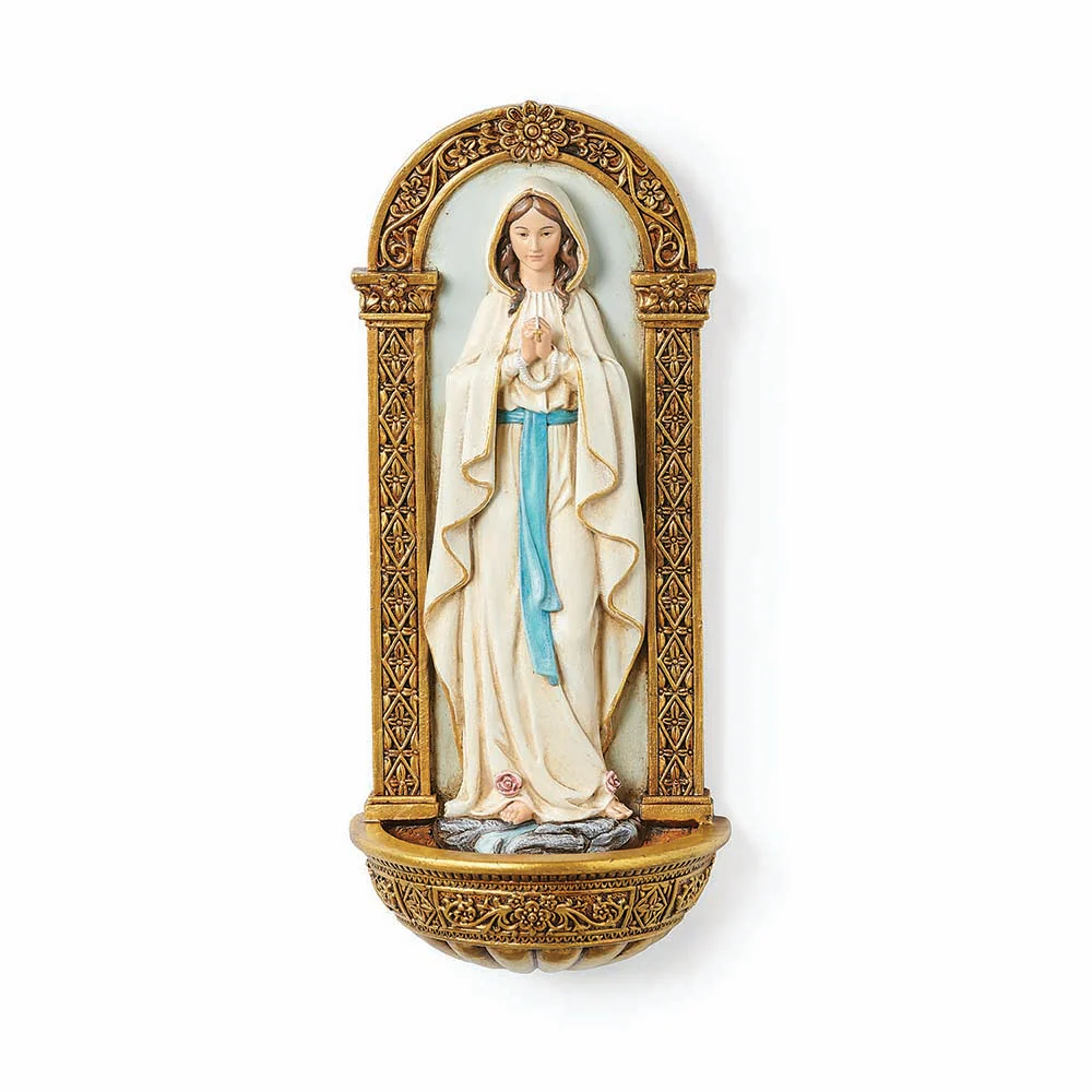 Lourdes Water Font - 7  .75"