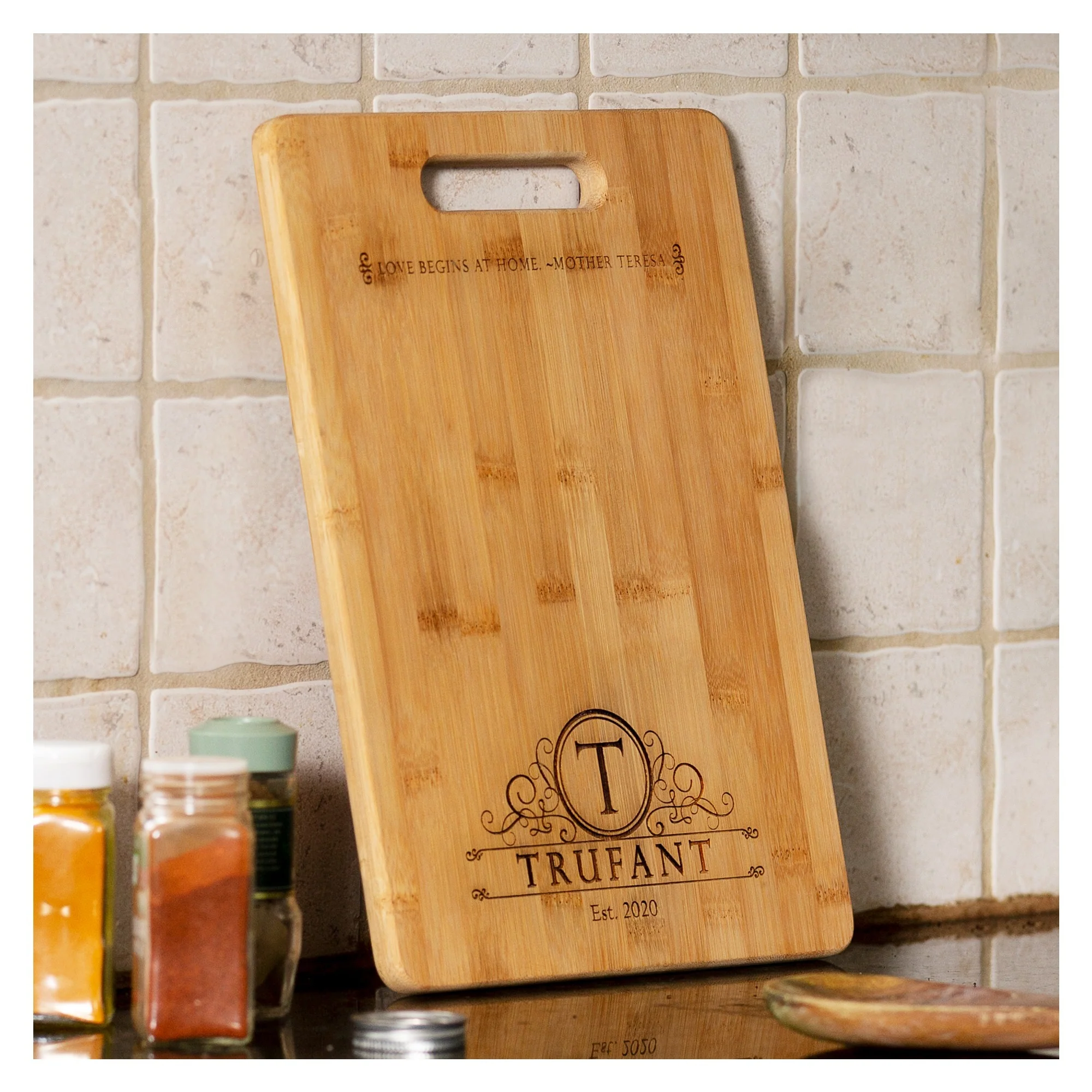 Love Begins at Home Cutting Board - Image 3