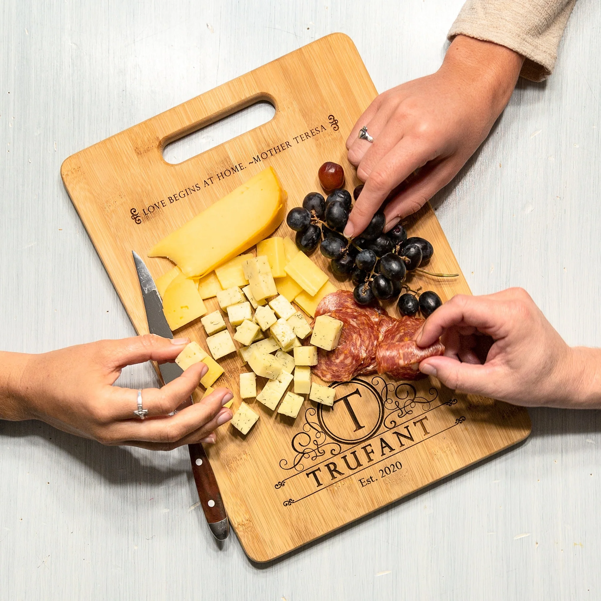 Love Begins at Home Cutting Board - Image 4