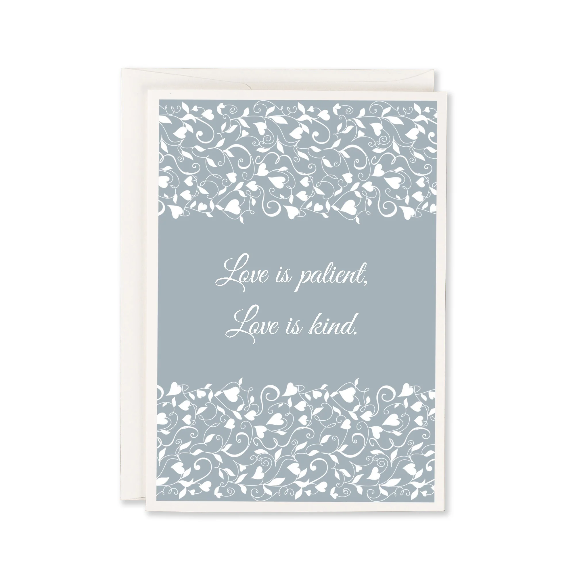 Love Is Patient Wedding Greeting Card - Image 4