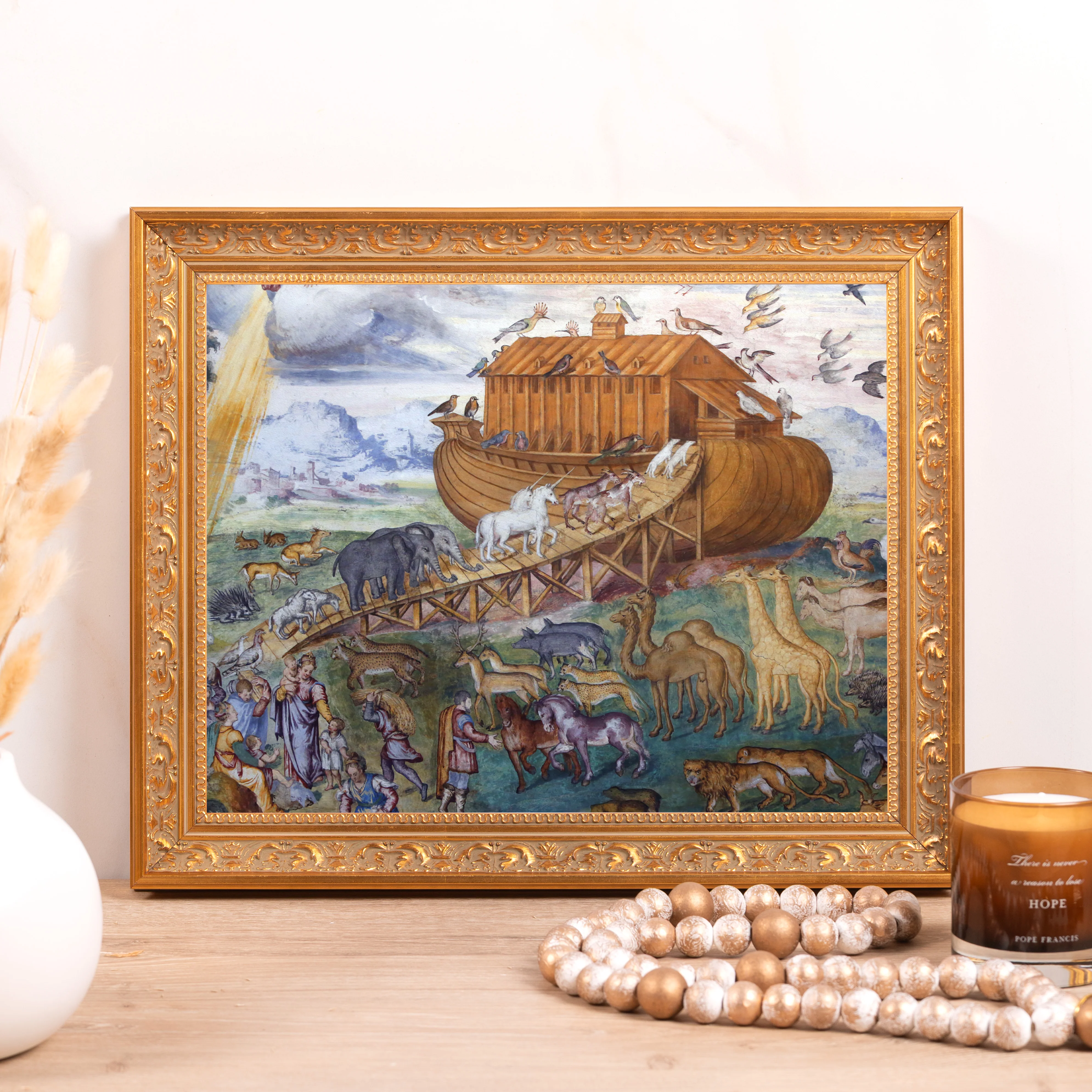 Luini's Noah's Ark Framed Canvas - Sacred Classics Collection