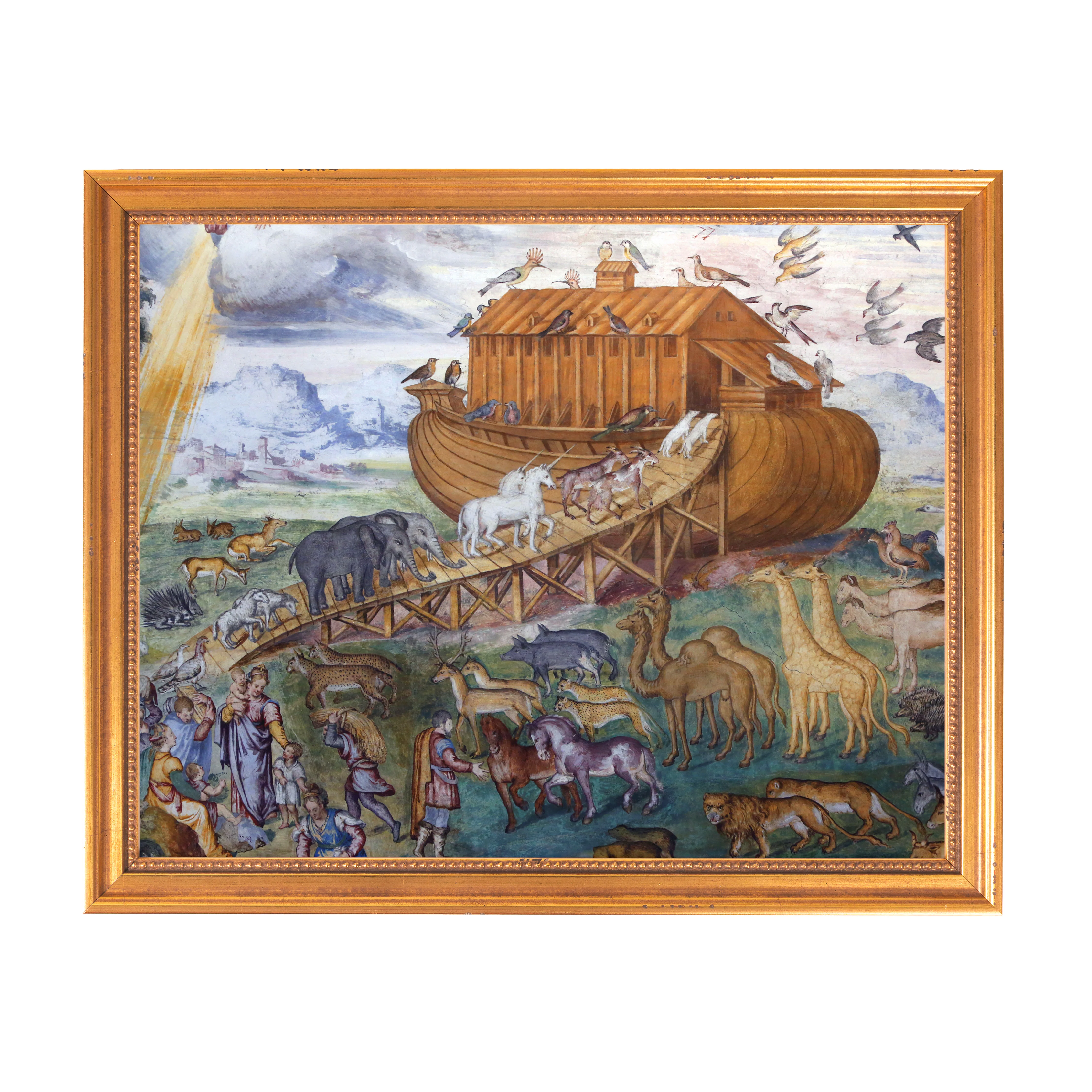 Luini's Noah's Ark Framed Canvas - Sacred Classics Collection - Image 5