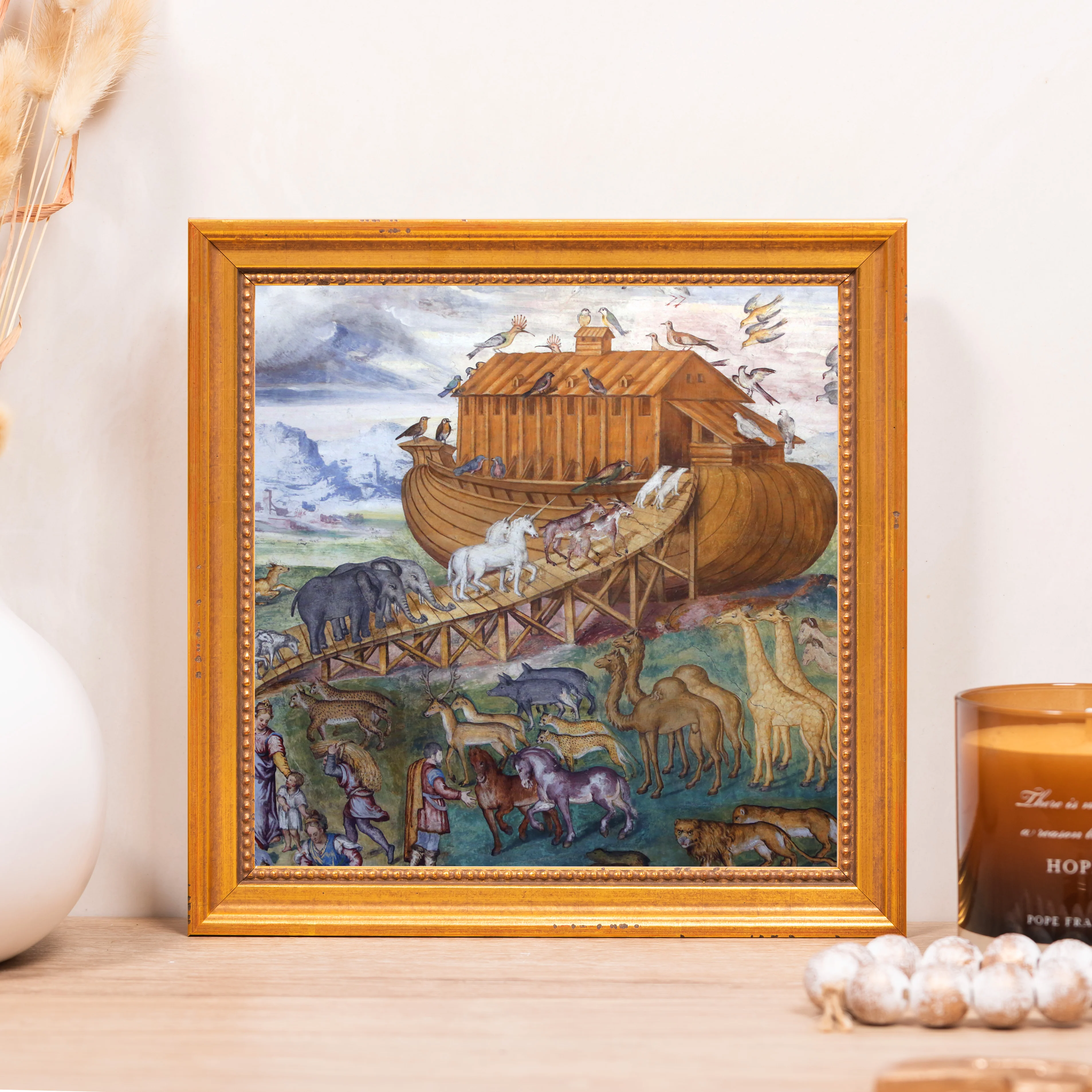 Luini's Noah's Ark Framed Canvas - Sacred Mini Collection - Image 5