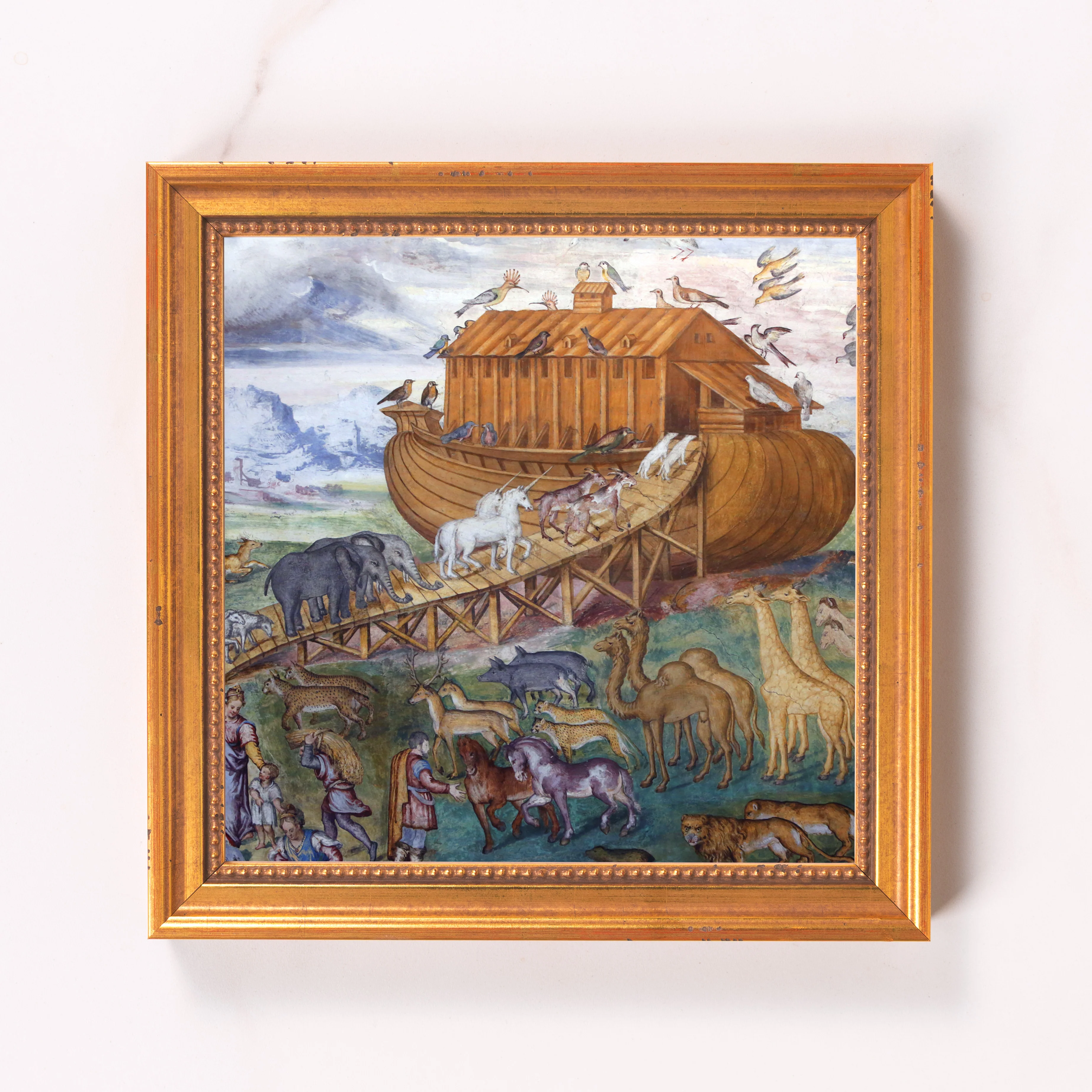 Luini's Noah's Ark Framed Canvas - Sacred Mini Collection - Image 6
