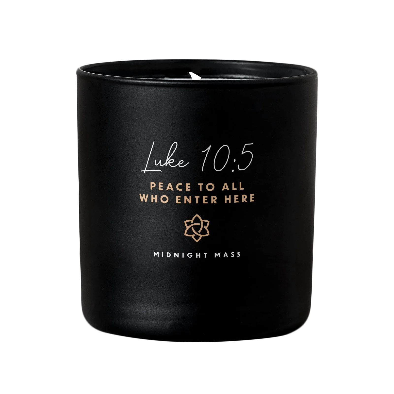 Luke 10:5 Black Candle - Image 2