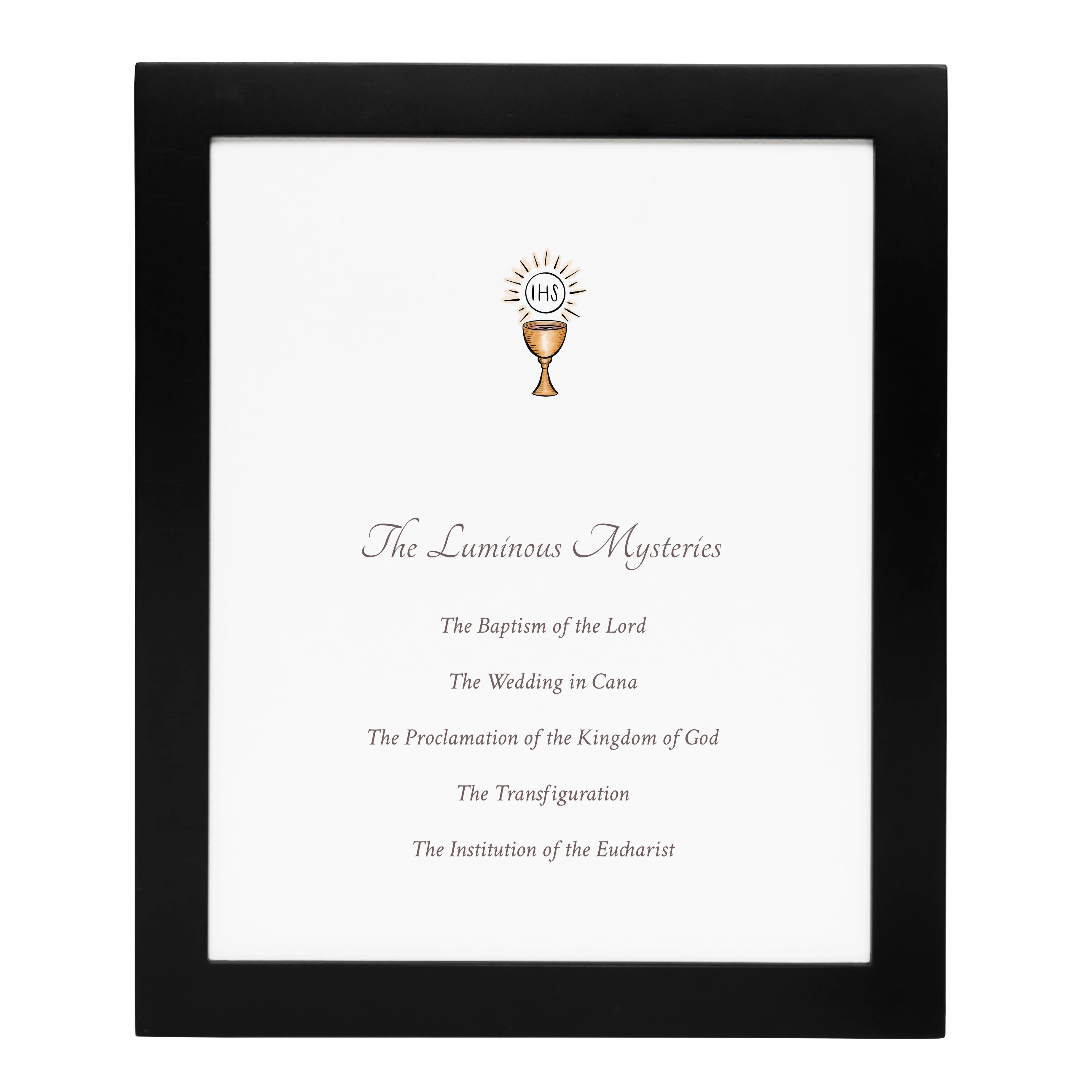 Luminous Mysteries Black Framed Print - Image 2