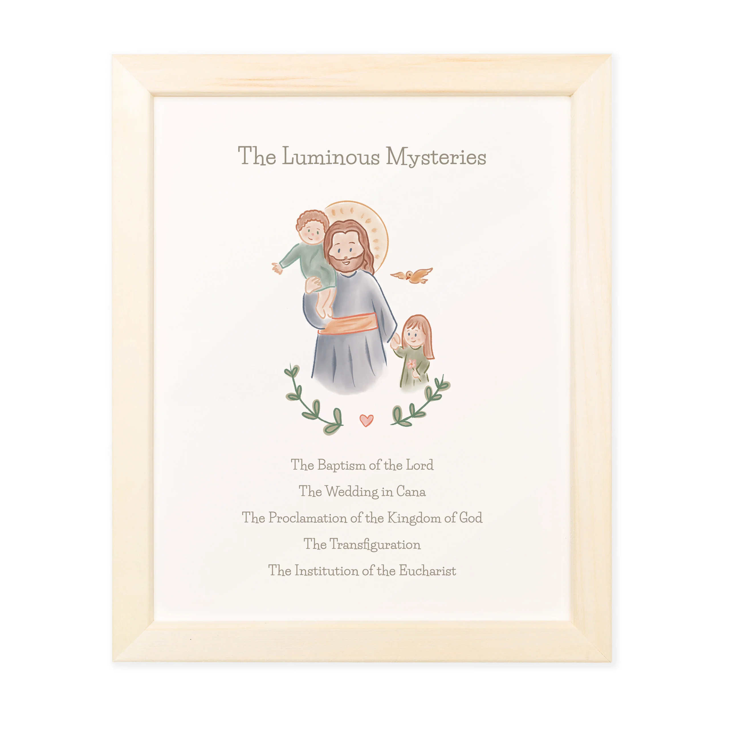 Luminous Mysteries for Kids Framed Print - Image 2