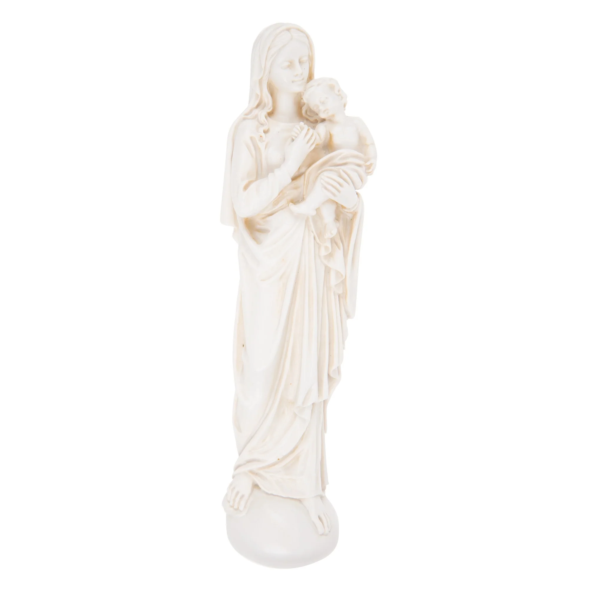Madonna and Sleeping Child Hanging Wall Statue - Image 2