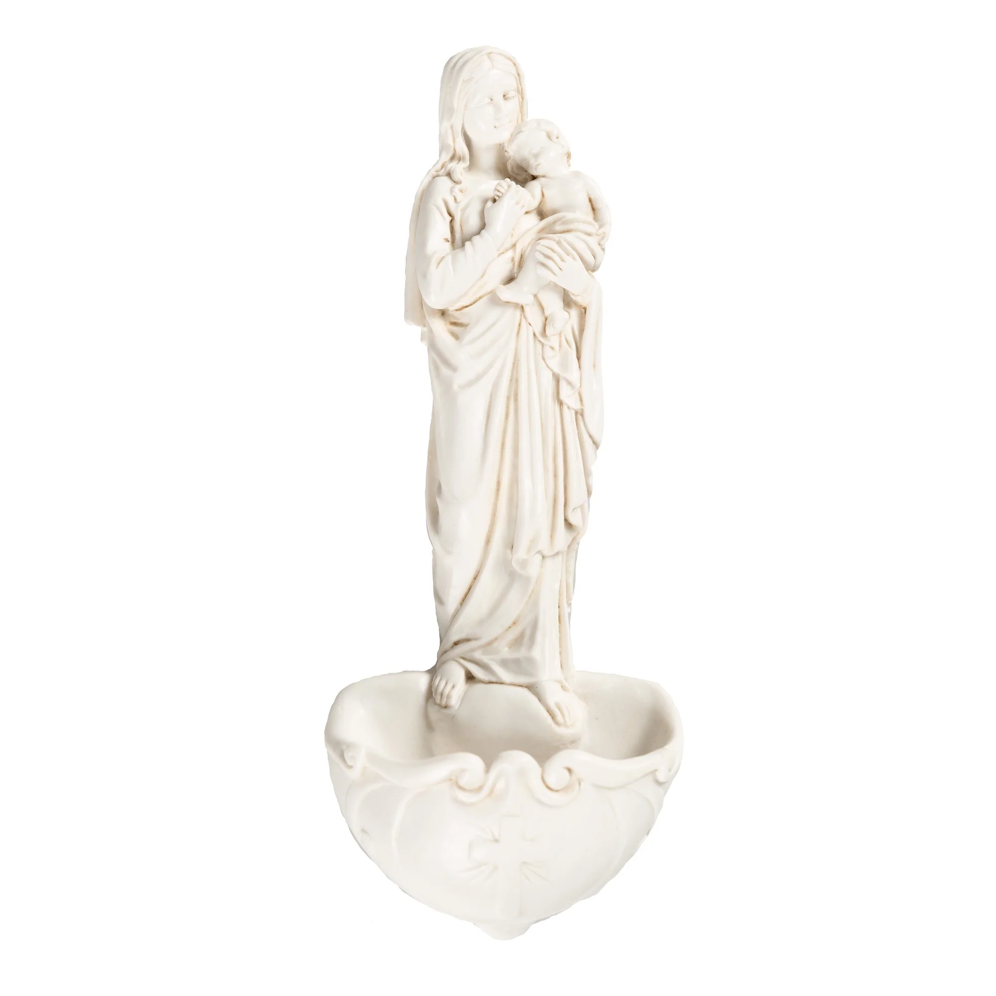 Madonna and Sleeping Child Holy Water Font