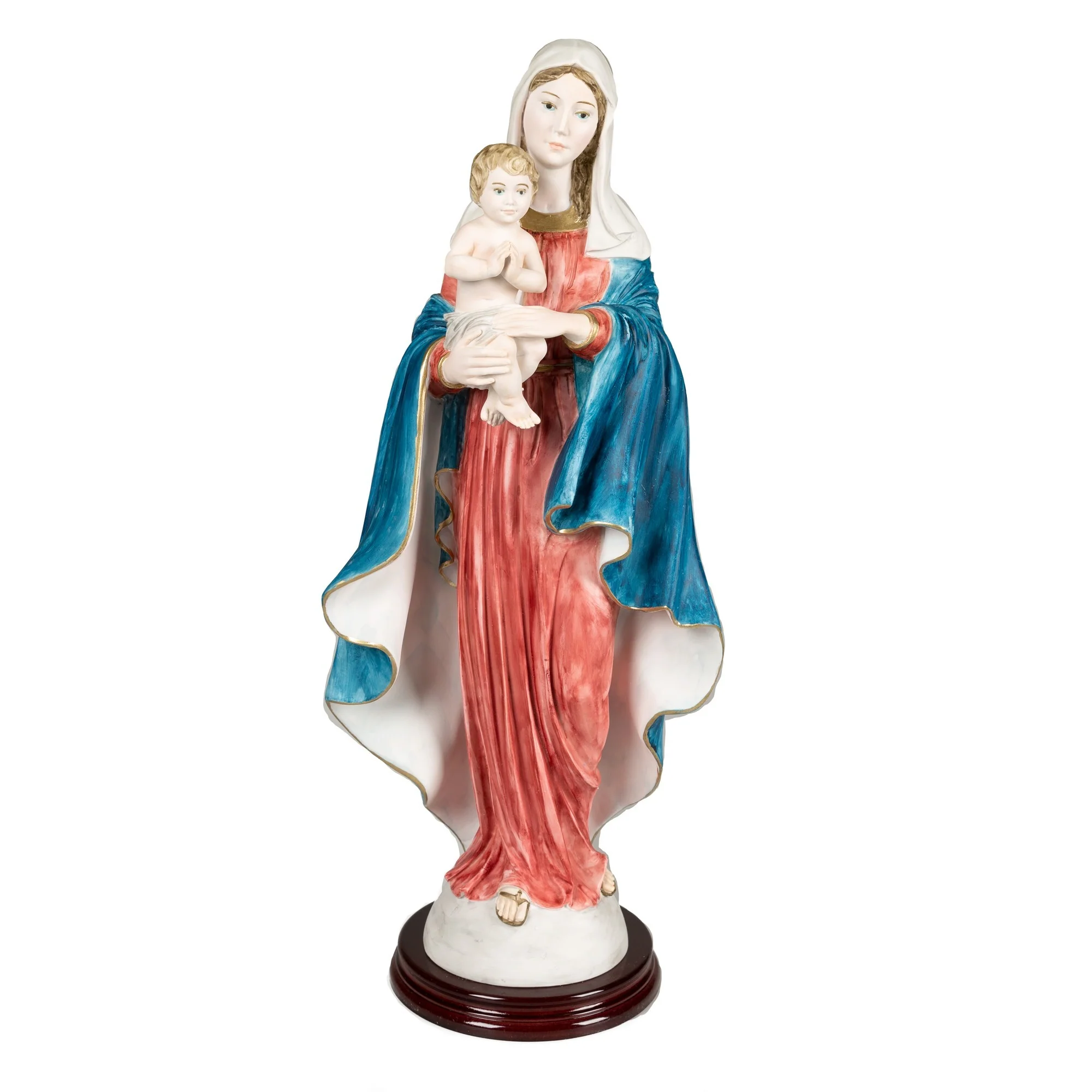 Madonna & Child in Prayer Italian Statue - Image 2