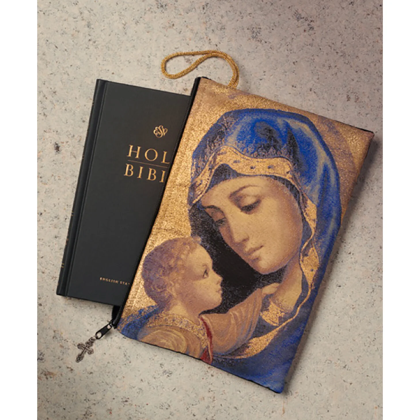 Madonna & Child Tapestry Bible Case