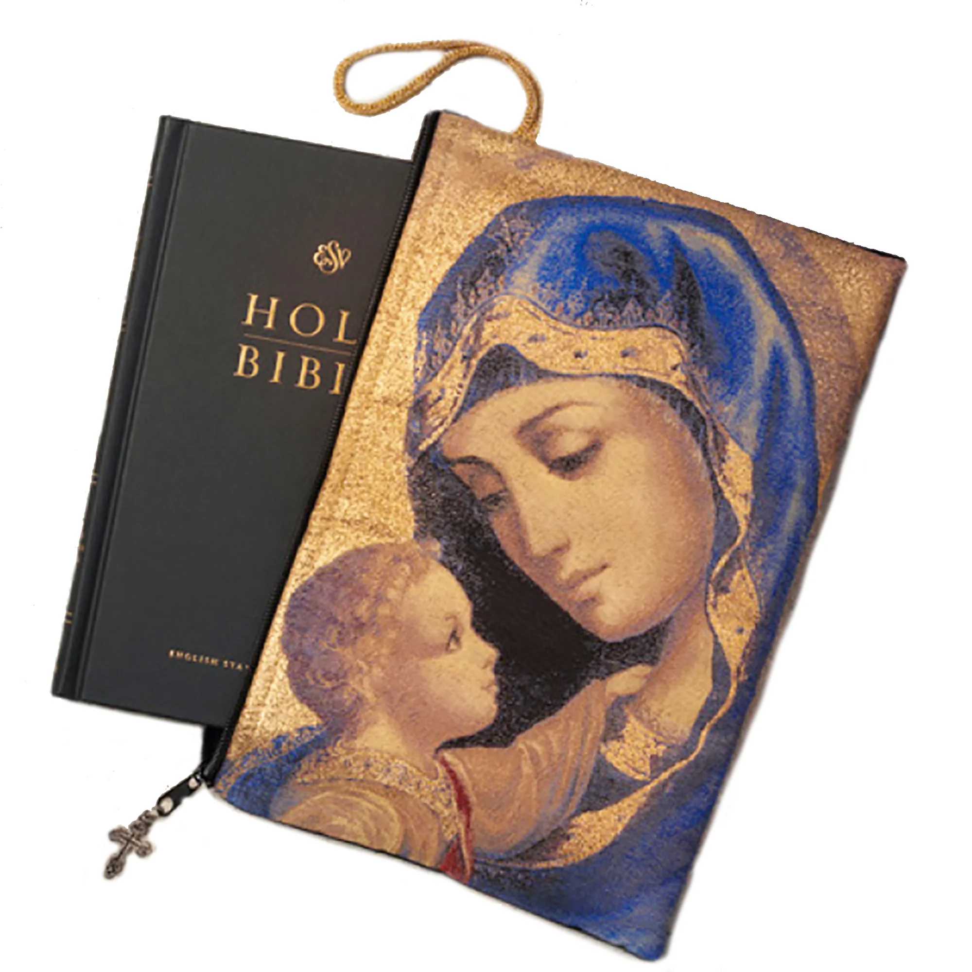Madonna & Child Tapestry Bible Case - Image 2
