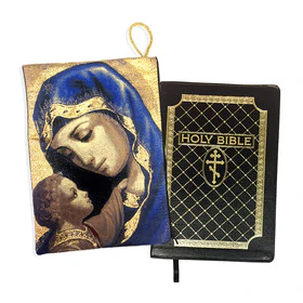 Madonna & Child Tapestry Bible Case - Image 3