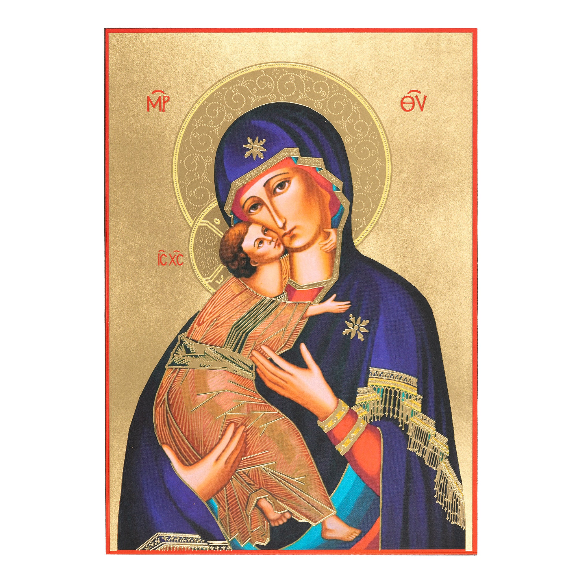 Madonna of Tenderness Wood Icon - Image 2