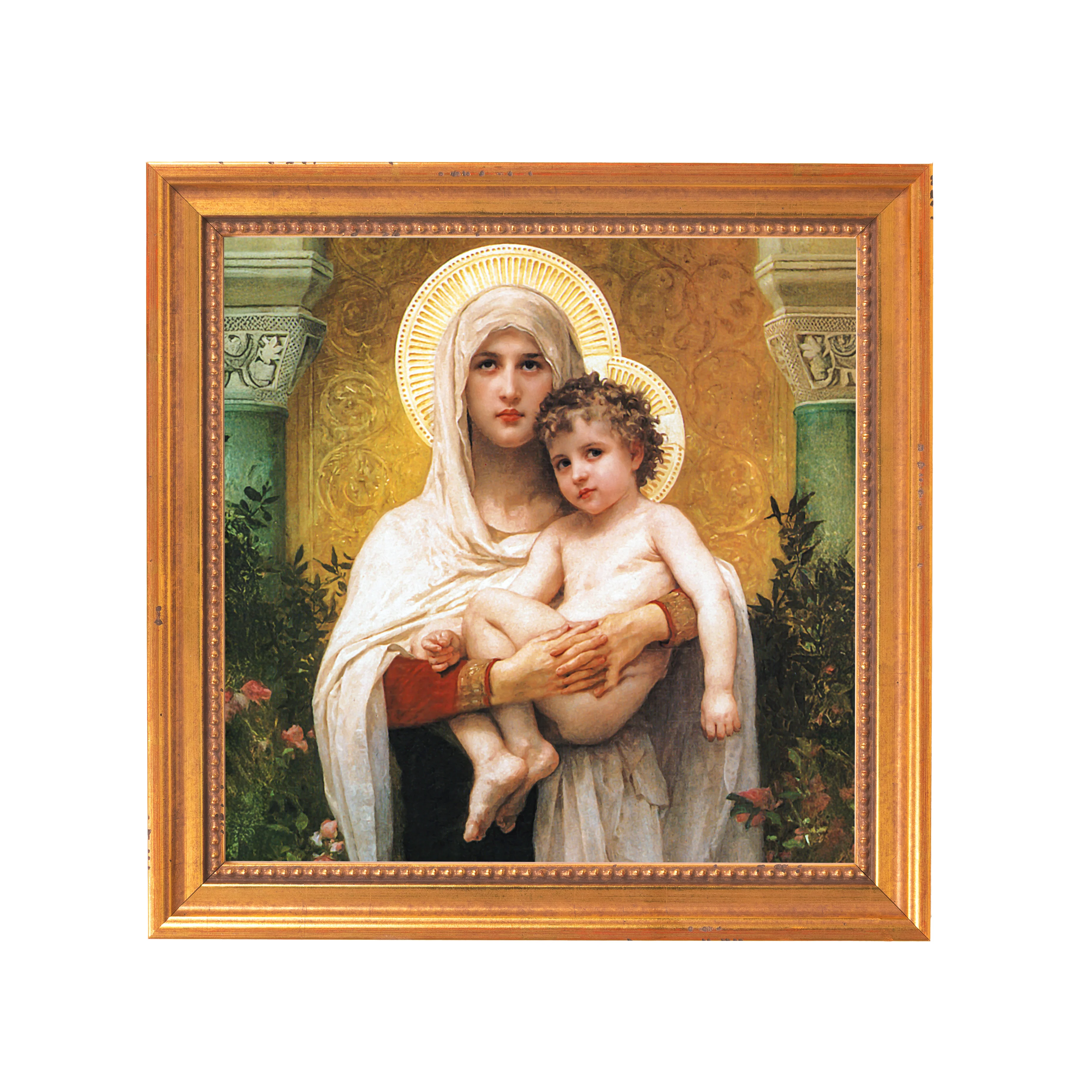 Madonna of the Roses Framed Canvas - Sacred Mini Collection - Image 7