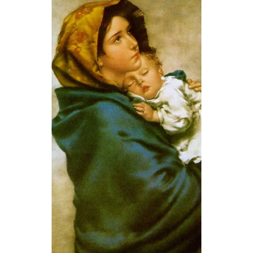 Laminated Madonna of the Street Personalized Prayer Card (Priced Per Card)