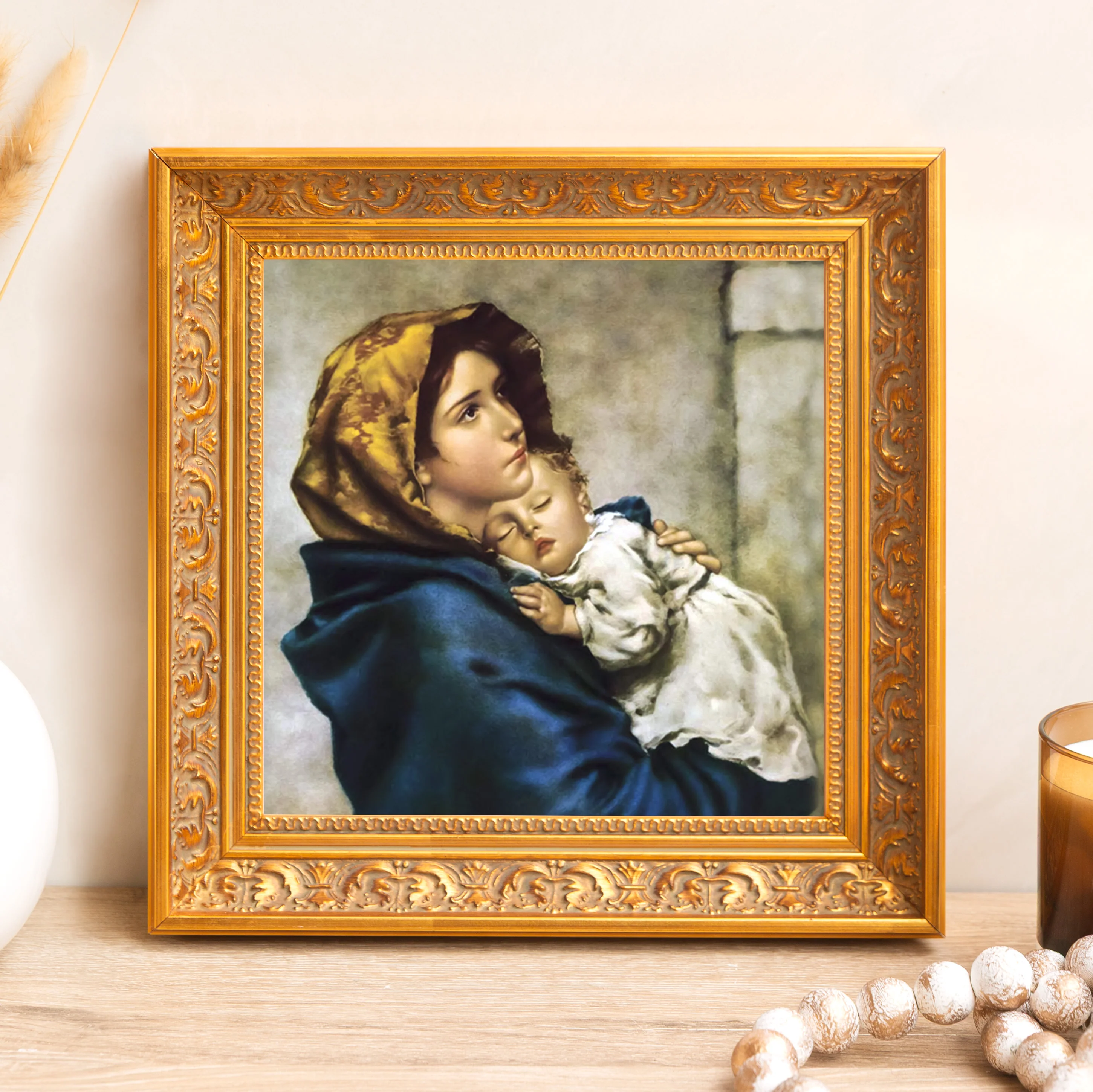 Madonna of the Streets Framed Canvas - Sacred Mini Collection