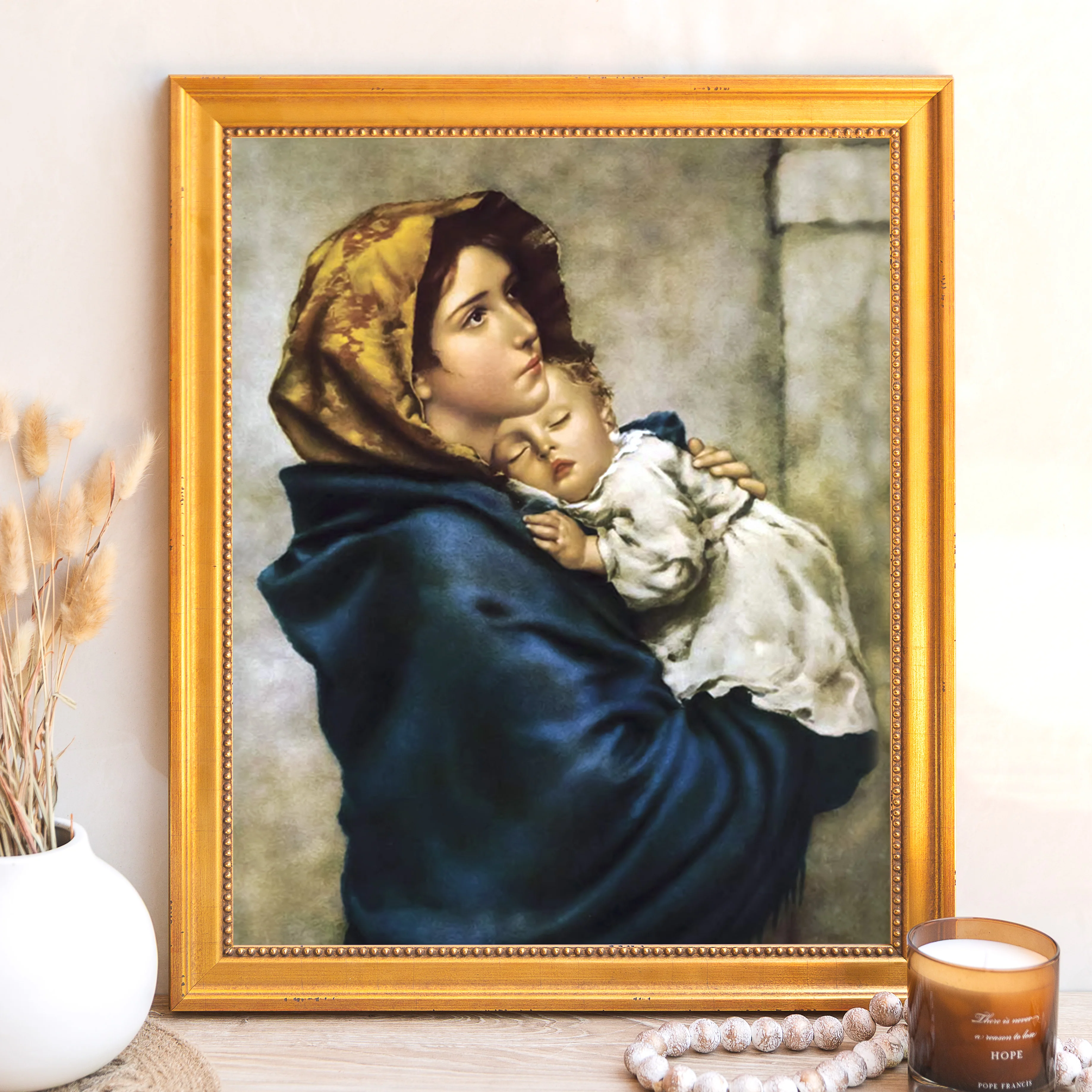 Madonna of the Streets Framed Canvas - Sacred Signature Collection - Image 3