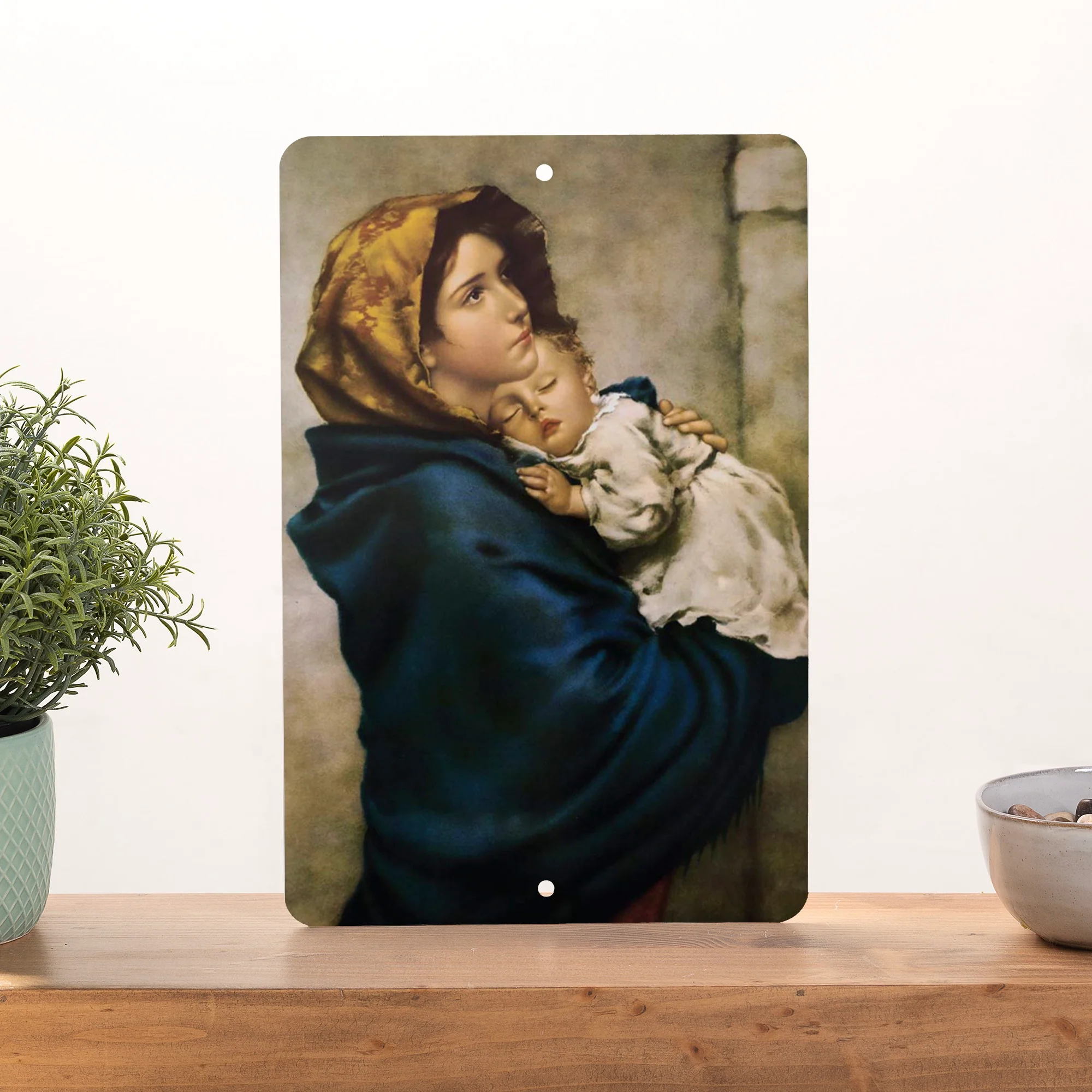 Madonna of the Streets Tin Sign