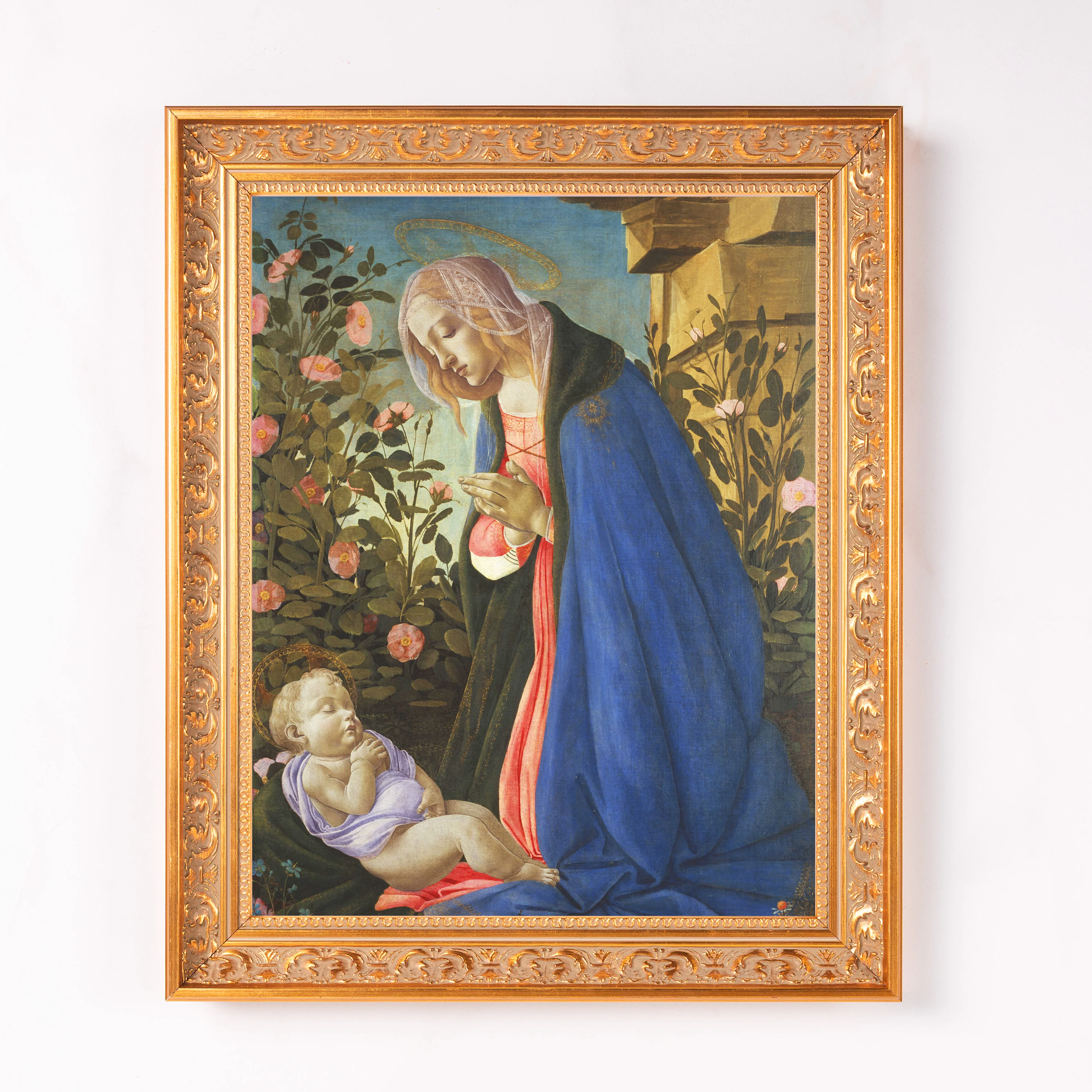 Madonna & the Sleeping Christ Child Framed Canvas - Sacred Classics Collection - Image 3