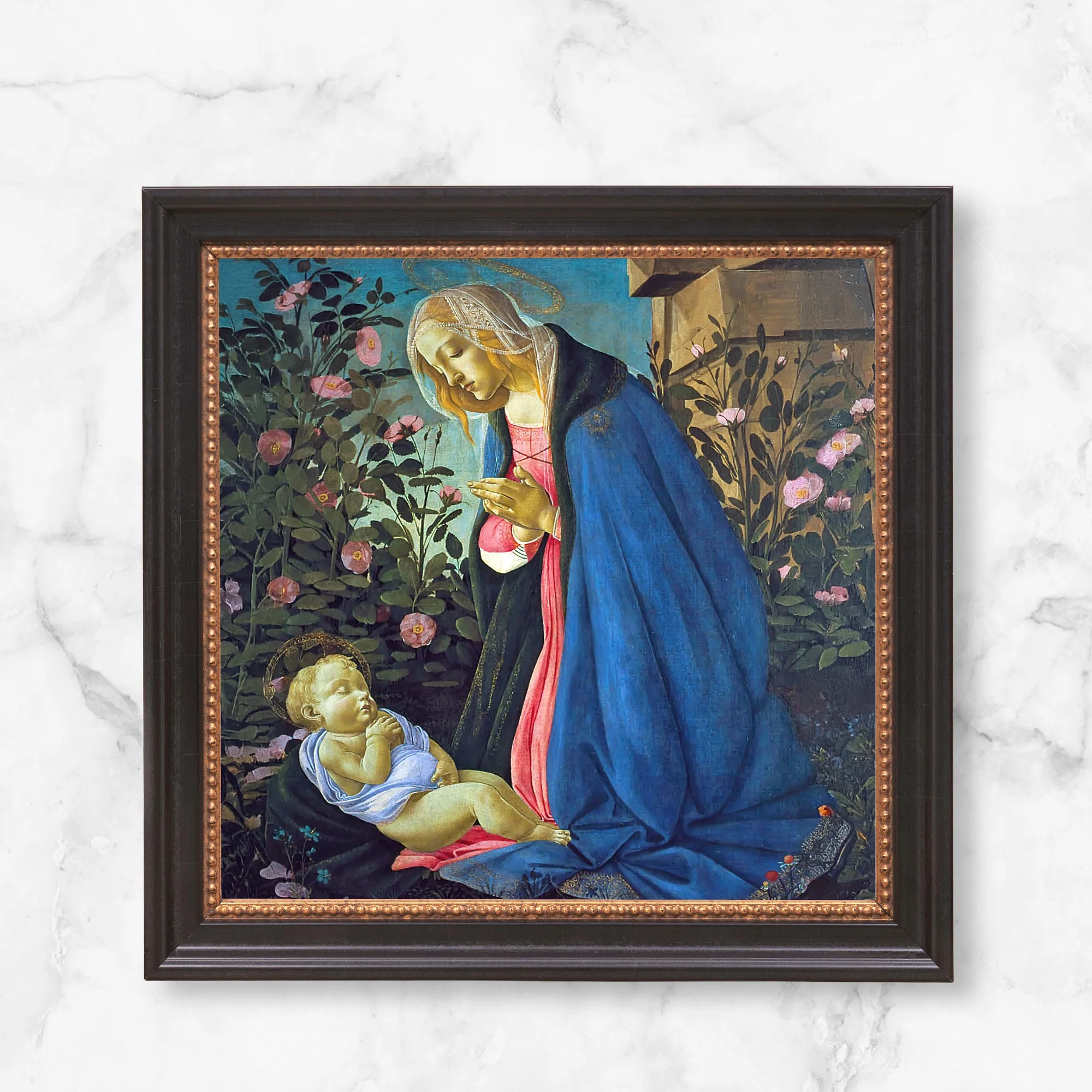 Madonna & the Sleeping Christ Child Framed Canvas - Sacred Mini Collection - Image 12